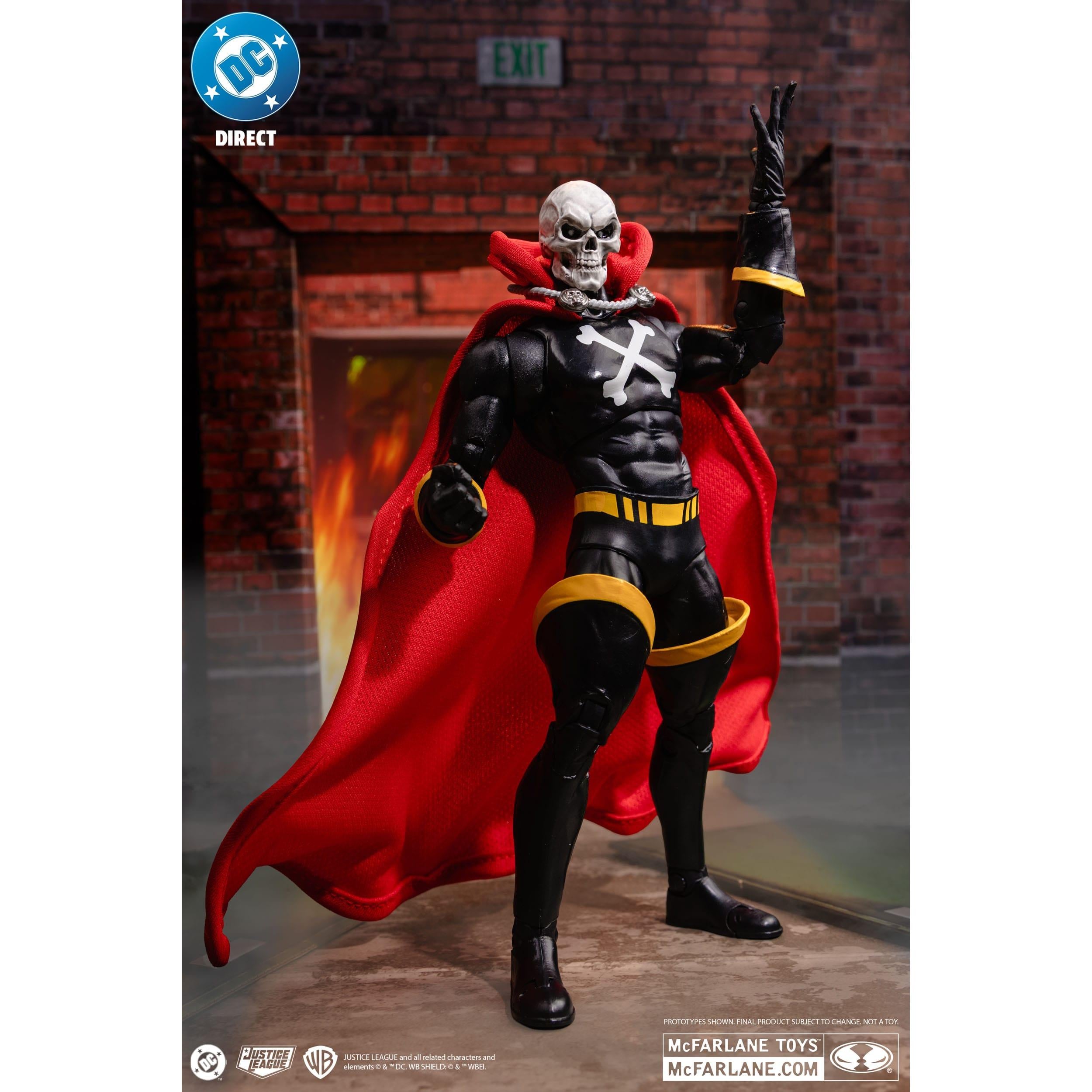 DC Direct: Mr.Bones (Infinity Inc #16) with Lithograph (Gold Label)-Actionfiguren-McFarlane Toys-Mighty Underground