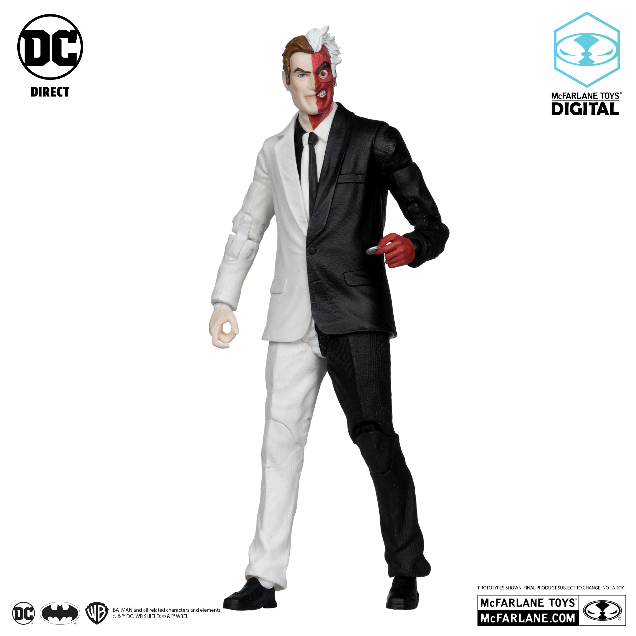 DC Direct: Two-Face (Silver Age) [Chase]-Actionfiguren-McFarlane Toys-Mighty Underground