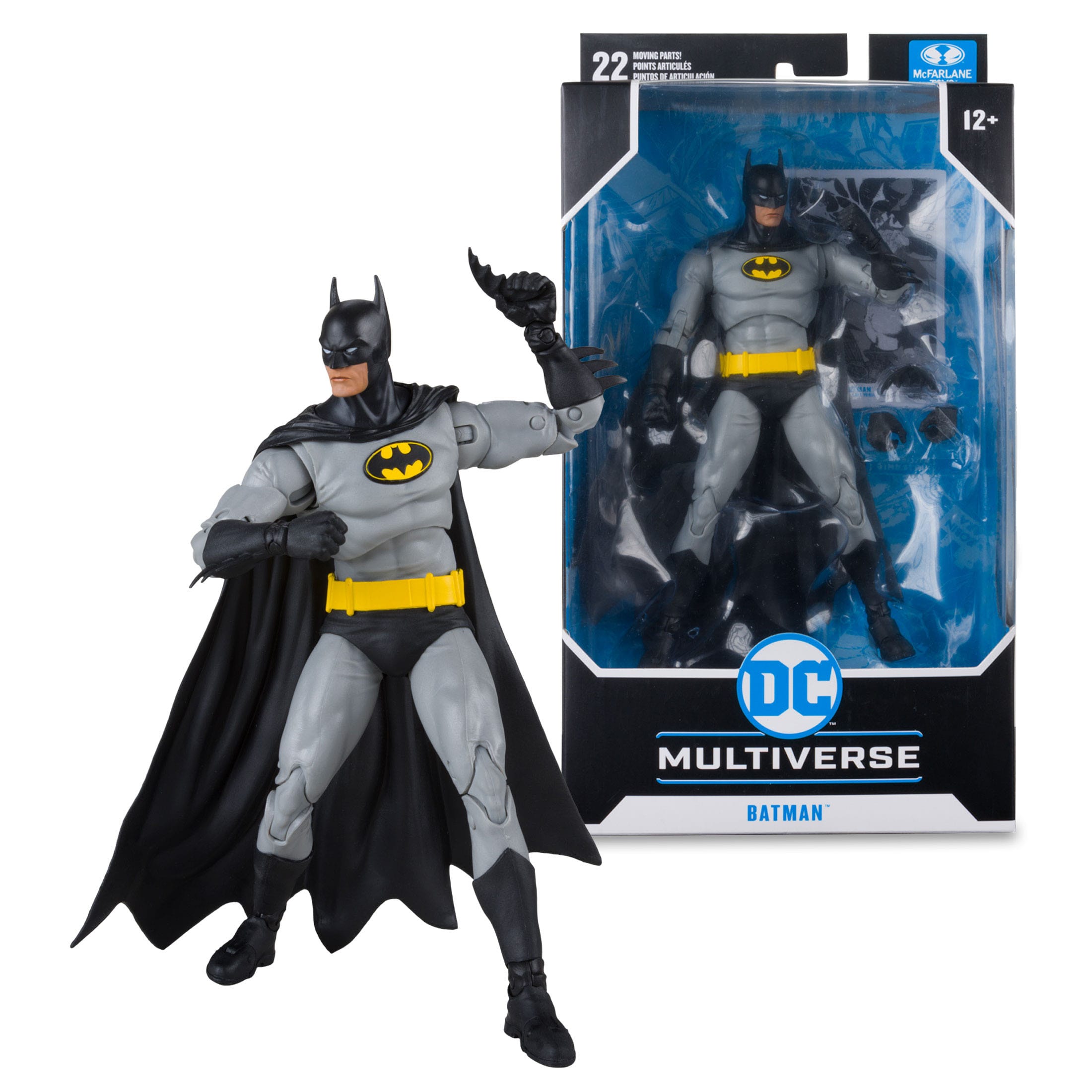 DC Multiverse: Batman (Knightfall, Black/Grey)-Actionfiguren-McFarlane Toys-Mighty Underground