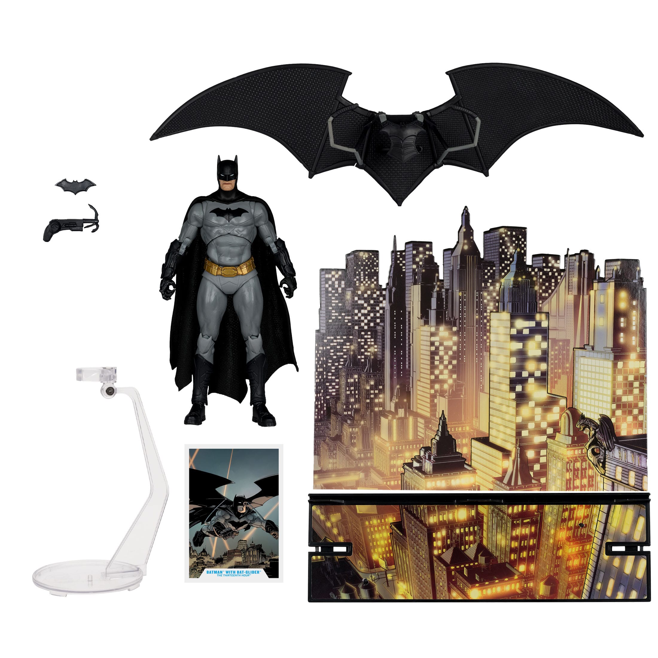 DC Multiverse: Batman with Bat-Glider (The Thirteenth Hour, Gold Label)-Actionfiguren-McFarlane Toys-Mighty Underground