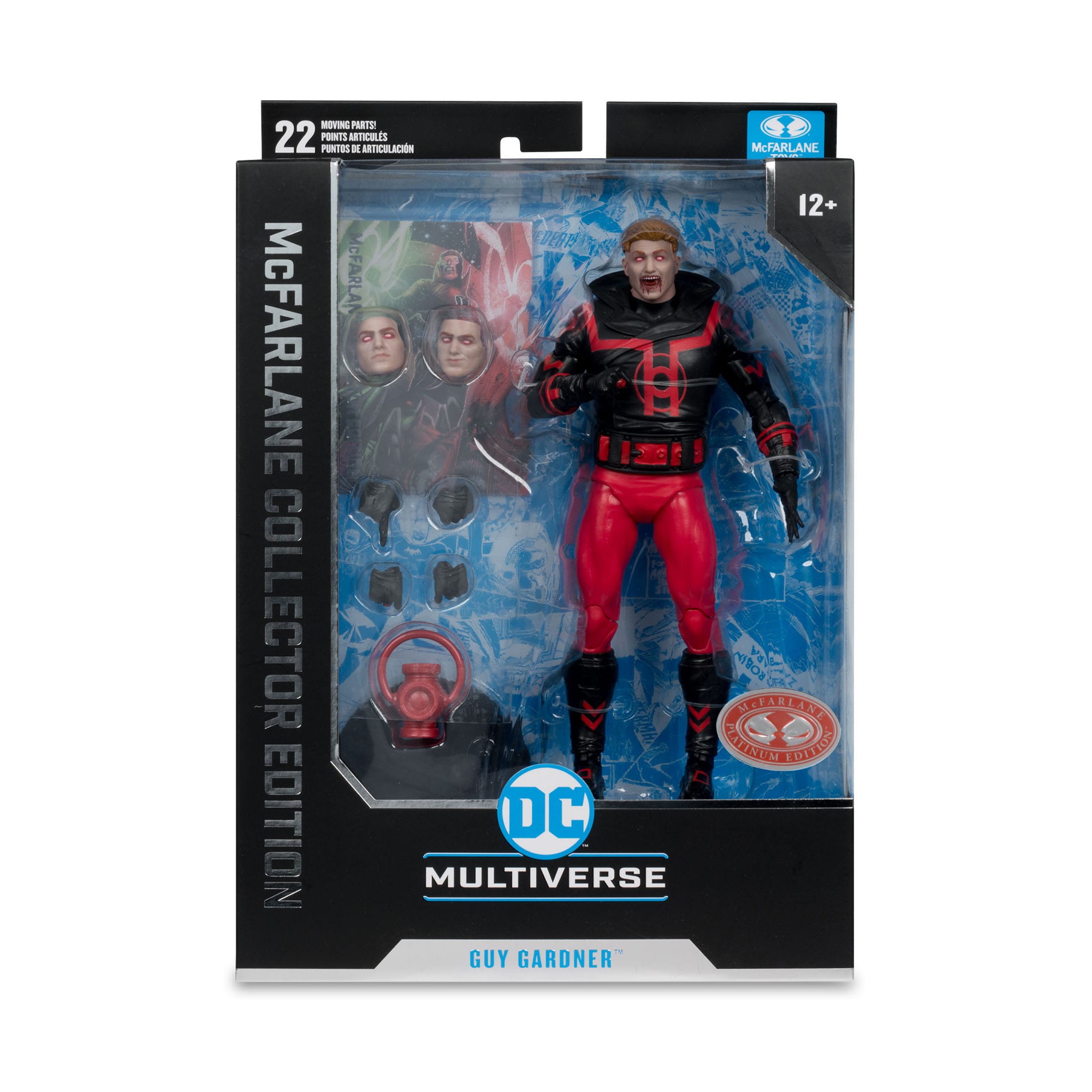 DC Multiverse Collector Edition: Guy Gardner (Red Lantern) #37 [Red Platinum Edition]-Actionfiguren-McFarlane Toys-Mighty Underground
