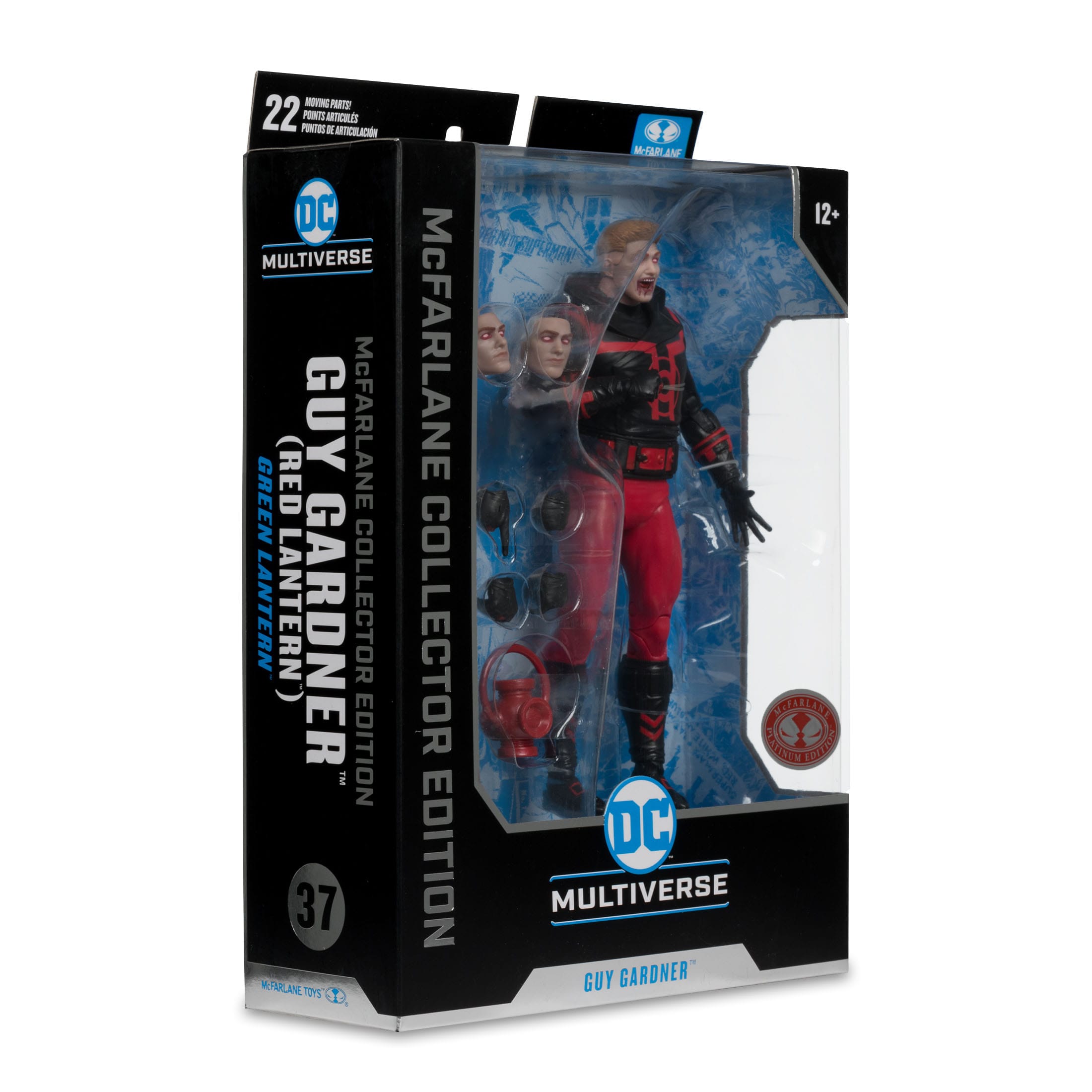DC Multiverse Collector Edition: Guy Gardner (Red Lantern) #37 [Red Platinum Edition]-Actionfiguren-McFarlane Toys-Mighty Underground