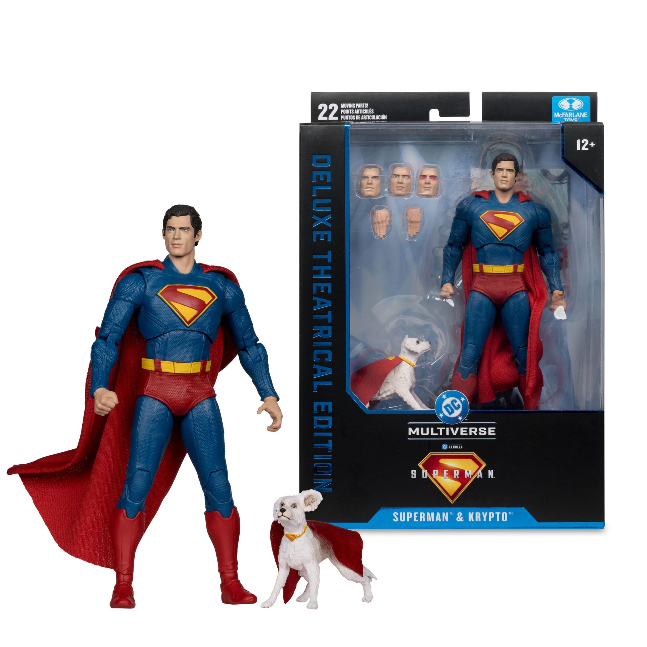 DC Multiverse Deluxe: Superman with Krypto the Super Dog (Superman 2025)-Actionfiguren-McFarlane Toys-Mighty Underground