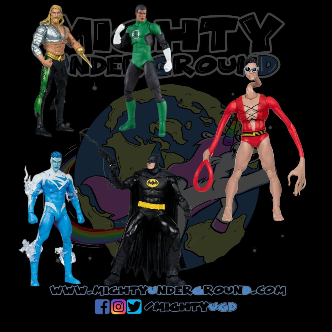 DC Multiverse: JLA - 4 Figuren + Plastic Man BAF-Set-Actionfiguren-McFarlane Toys-Mighty Underground