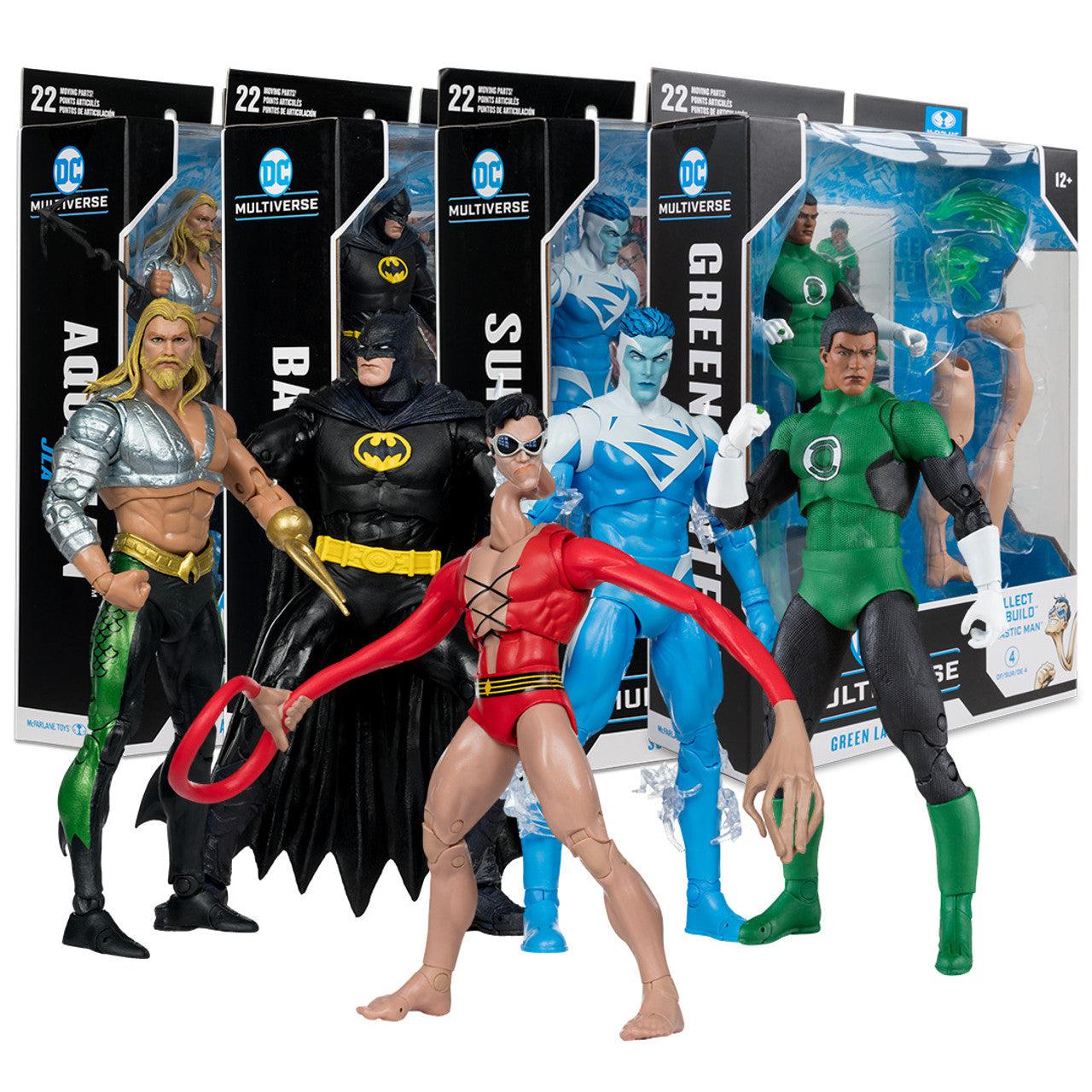 DC Multiverse: JLA - 4 Figuren + Plastic Man BAF-Set-Actionfiguren-McFarlane Toys-Mighty Underground