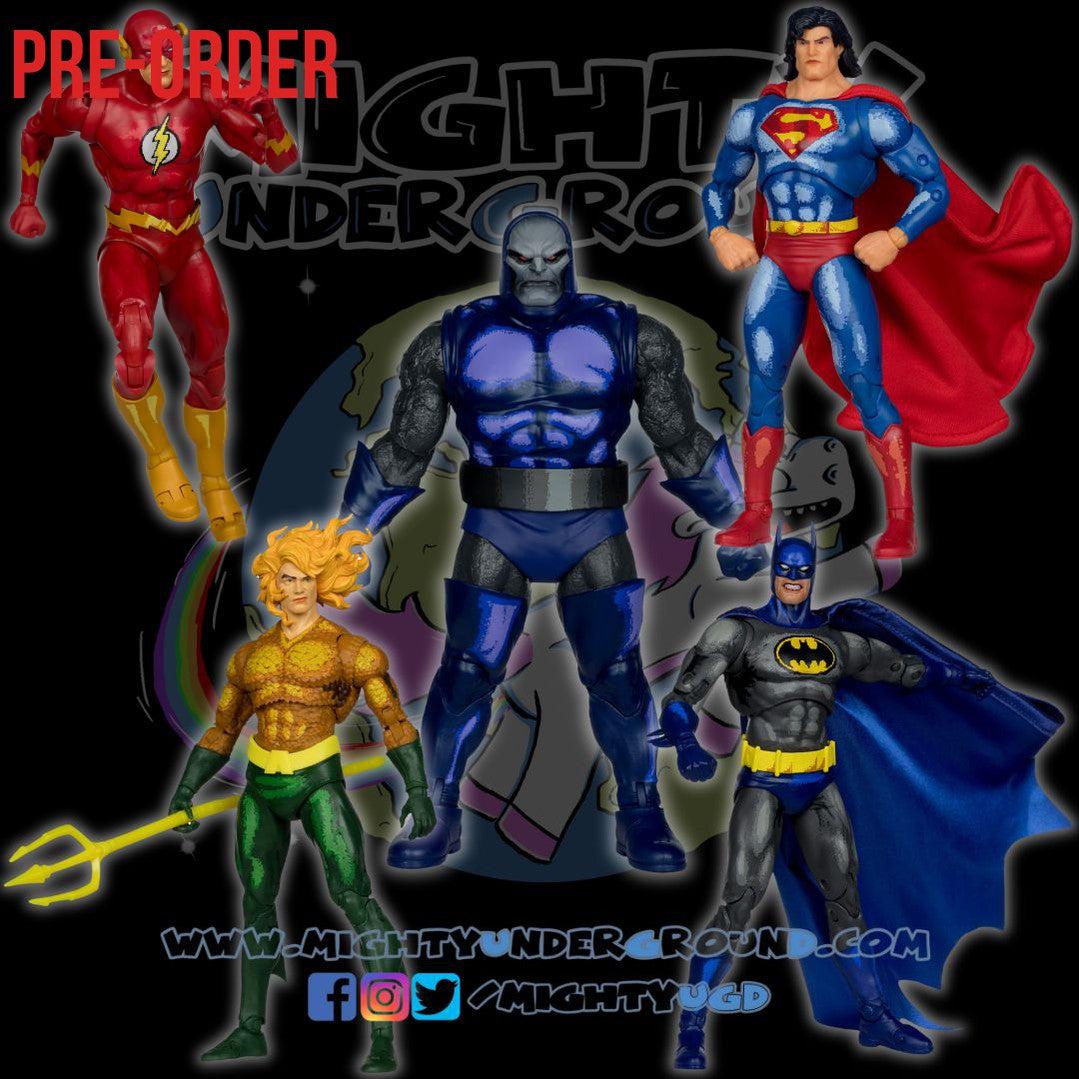 DC Multiverse: Justice League Task Force - 6 Figuren + Darkseid BAF-Set-Actionfiguren-McFarlane Toys-Mighty Underground