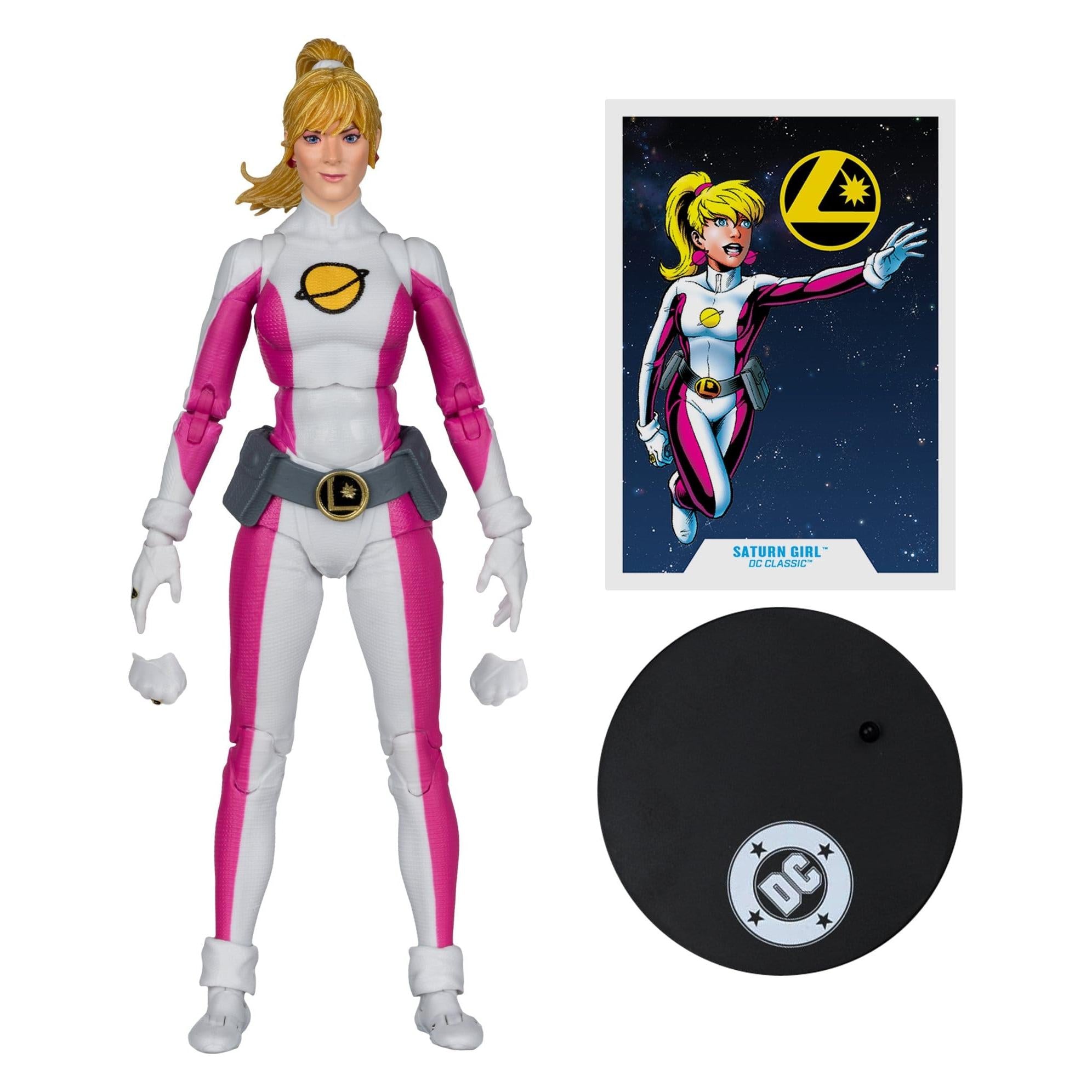 DC Multiverse: Saturn Girl (DC Classic) (Red Platinum Edition)-Actionfiguren-McFarlane Toys-Mighty Underground