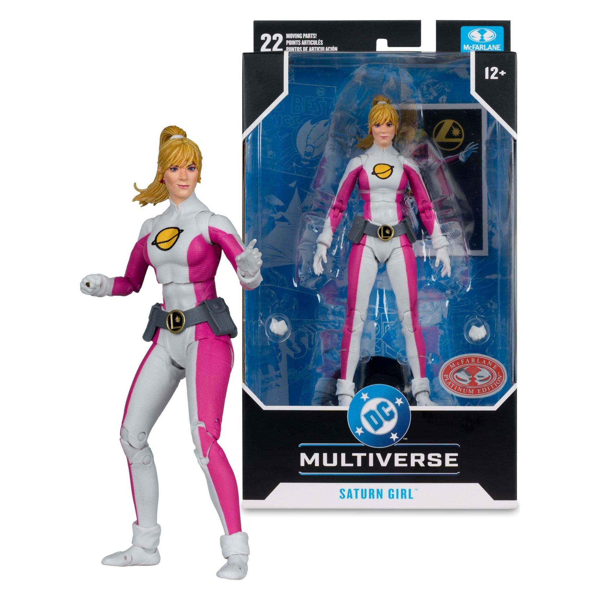 DC Multiverse: Saturn Girl (DC Classic) (Red Platinum Edition)-Actionfiguren-McFarlane Toys-Mighty Underground