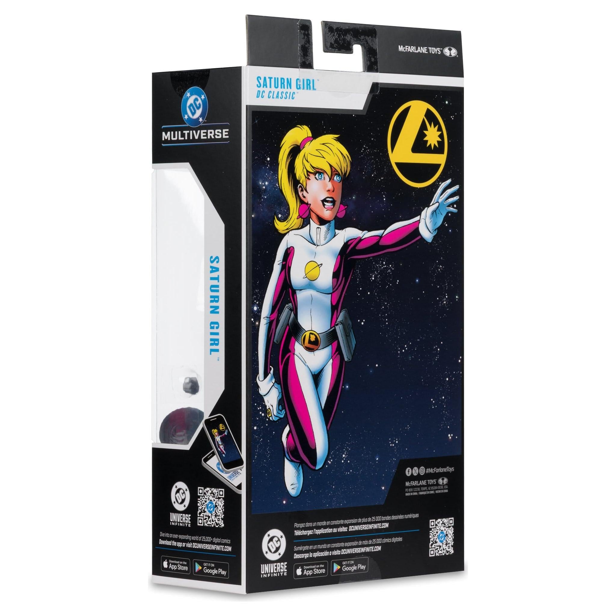 DC Multiverse: Saturn Girl (DC Classic) (Red Platinum Edition)-Actionfiguren-McFarlane Toys-Mighty Underground