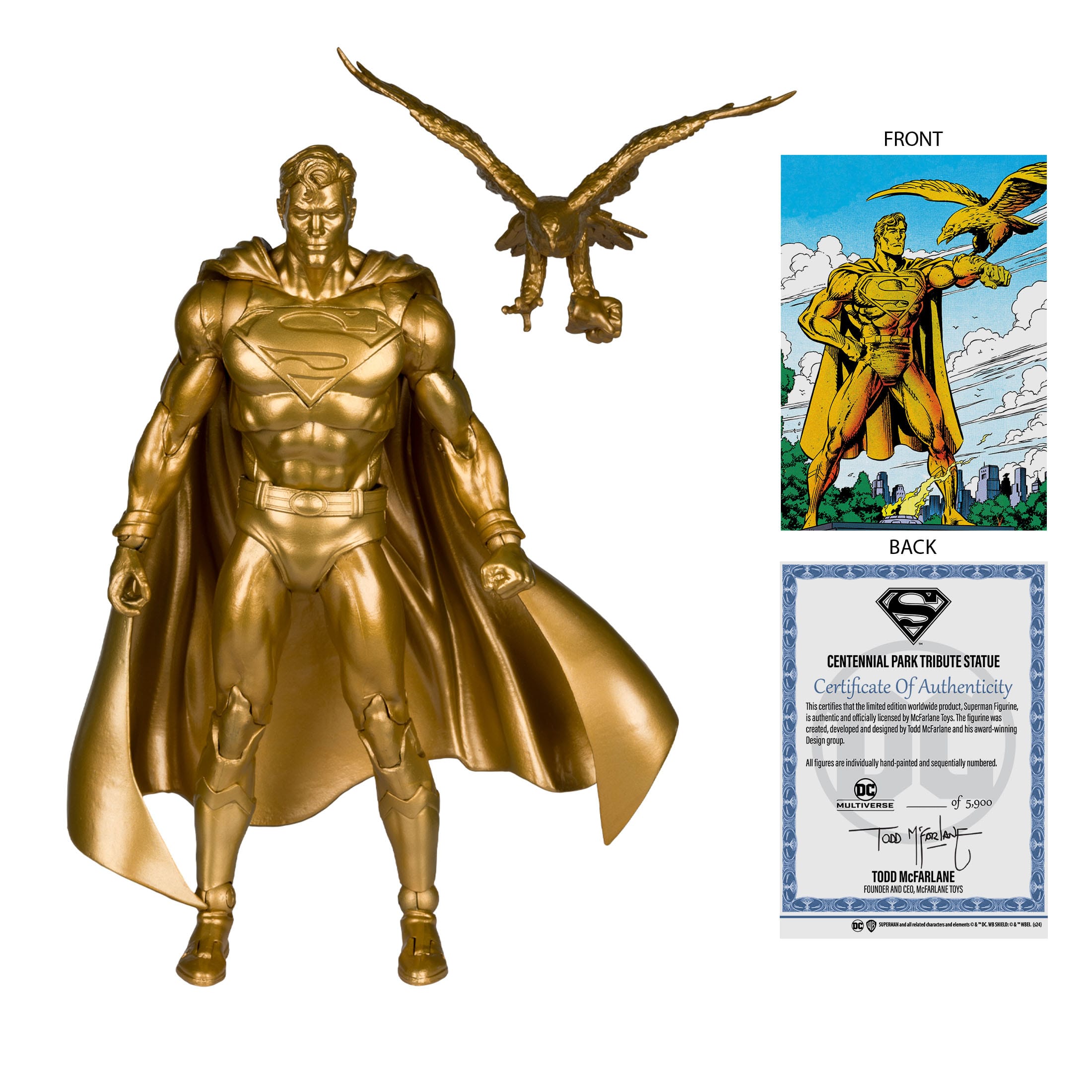 DC Multiverse: Superman (Centennial Park Tribute Statue)-Actionfiguren-McFarlane Toys-Mighty Underground