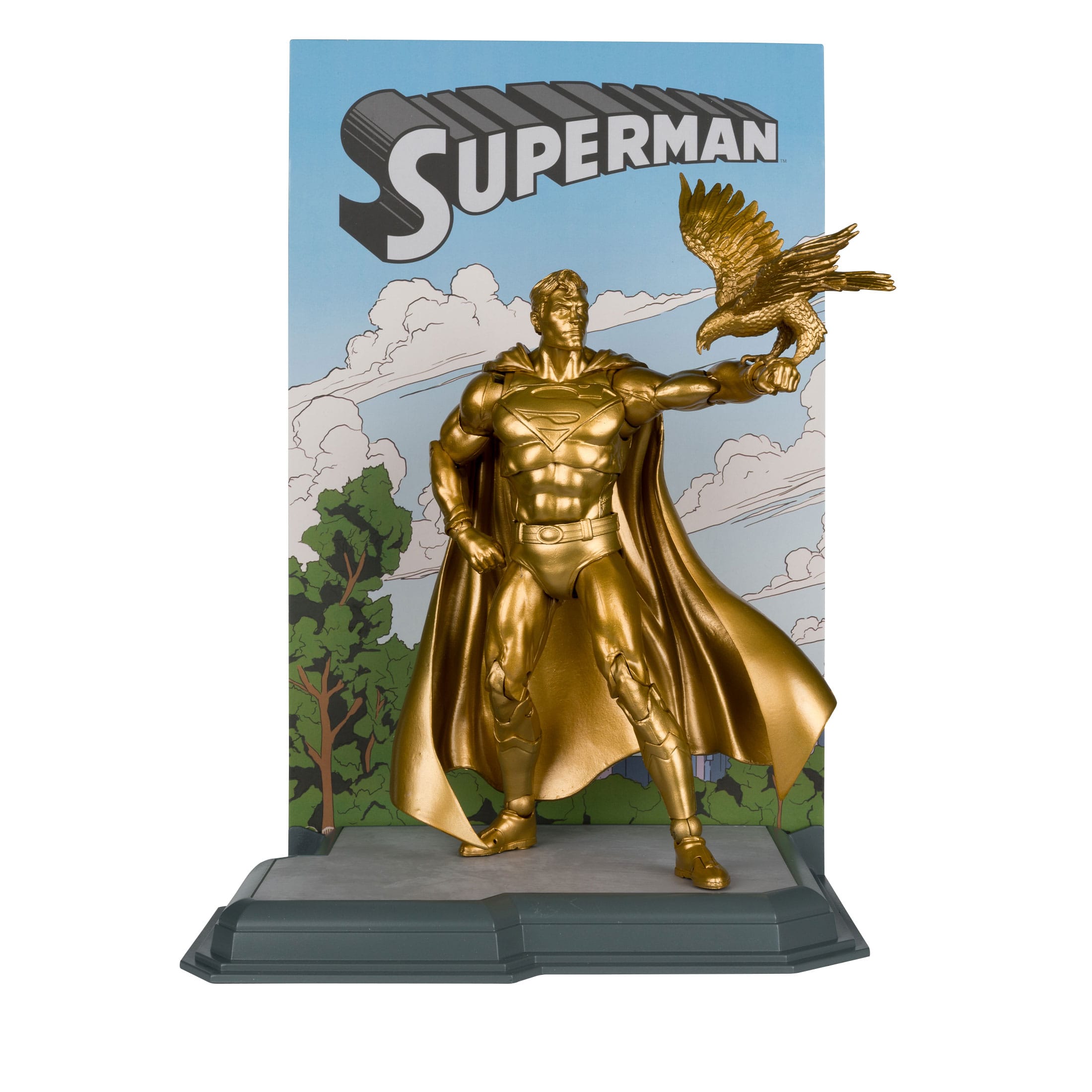 DC Multiverse: Superman (Centennial Park Tribute Statue)-Actionfiguren-McFarlane Toys-Mighty Underground