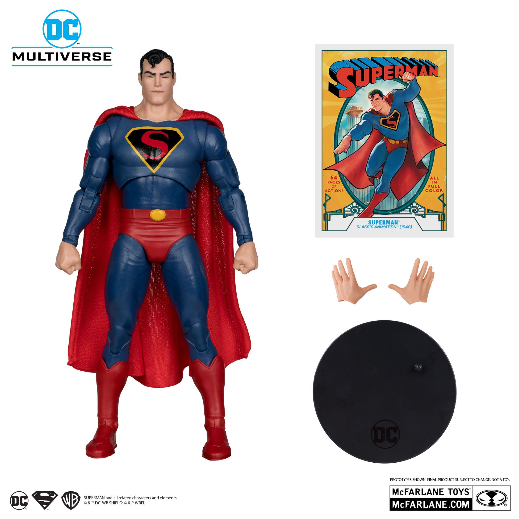 DC Multiverse: Superman (Classic Animation 1940)-Actionfiguren-McFarlane Toys-Mighty Underground