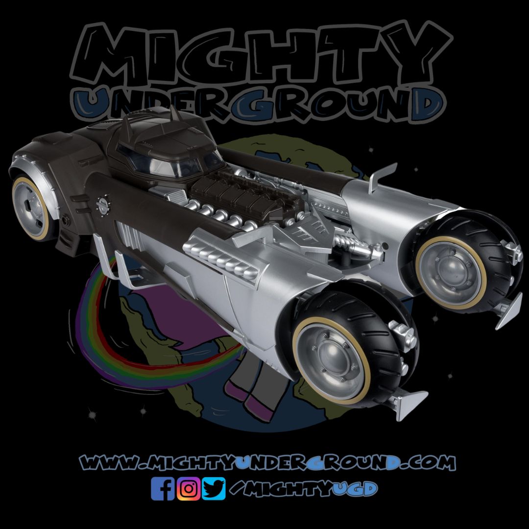 DC Multiverse: White Knight Batmobile (Gold Label)-Actionfiguren-McFarlane Toys-Mighty Underground