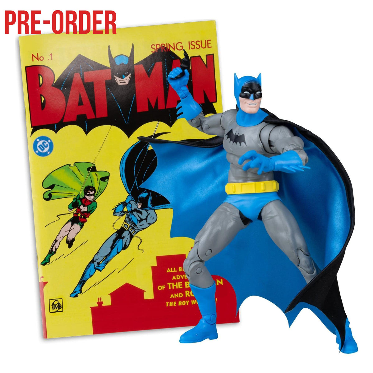 DC Page Punchers: Batman (Batman #1) Actionfigur & Comic - 7 inch-Actionfiguren-McFarlane Toys-Mighty Underground