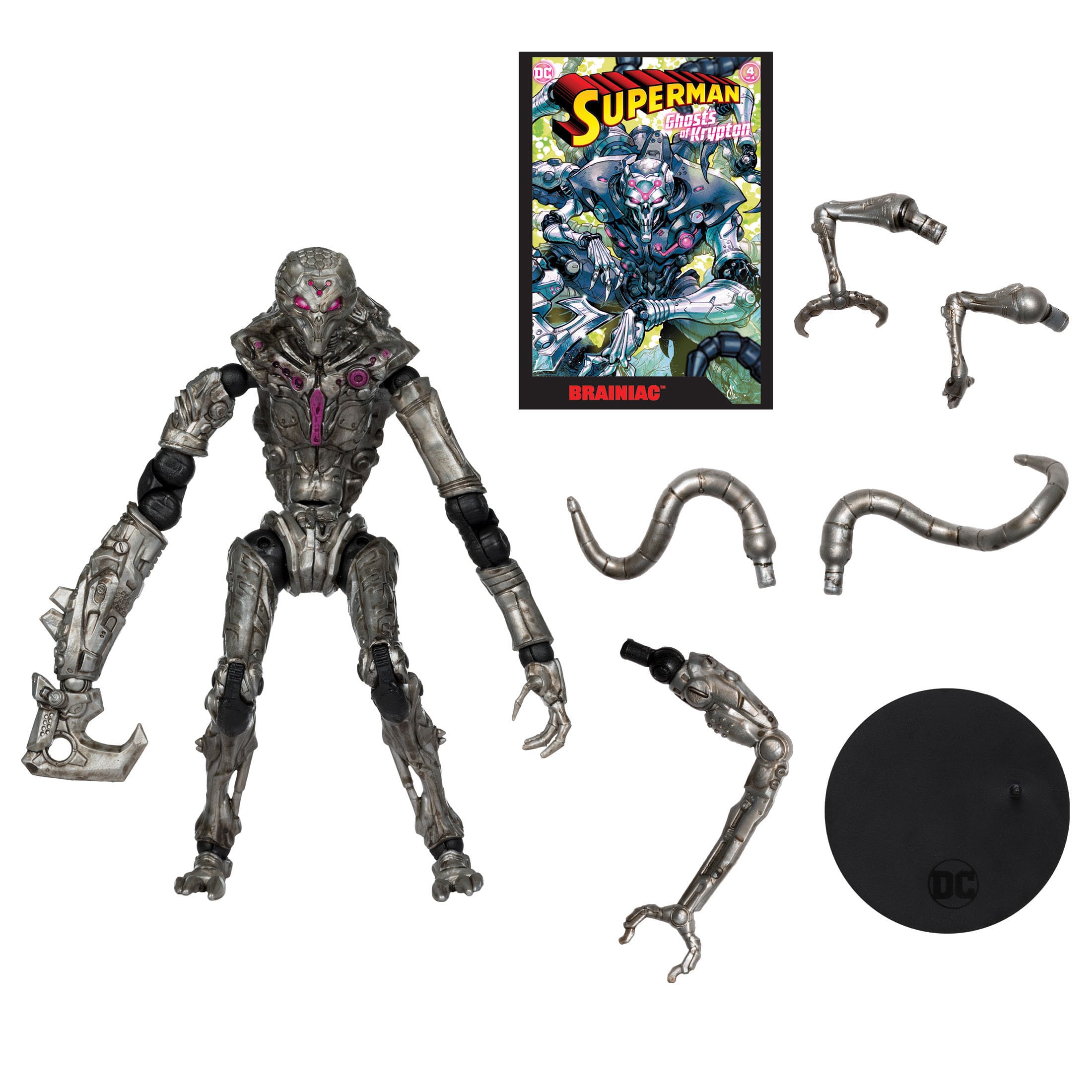 DC Page Punchers: Brainiac (Ghosts of Krypton) - Actionfigur & Comic - 7 inch-Actionfiguren-McFarlane Toys-Mighty Underground