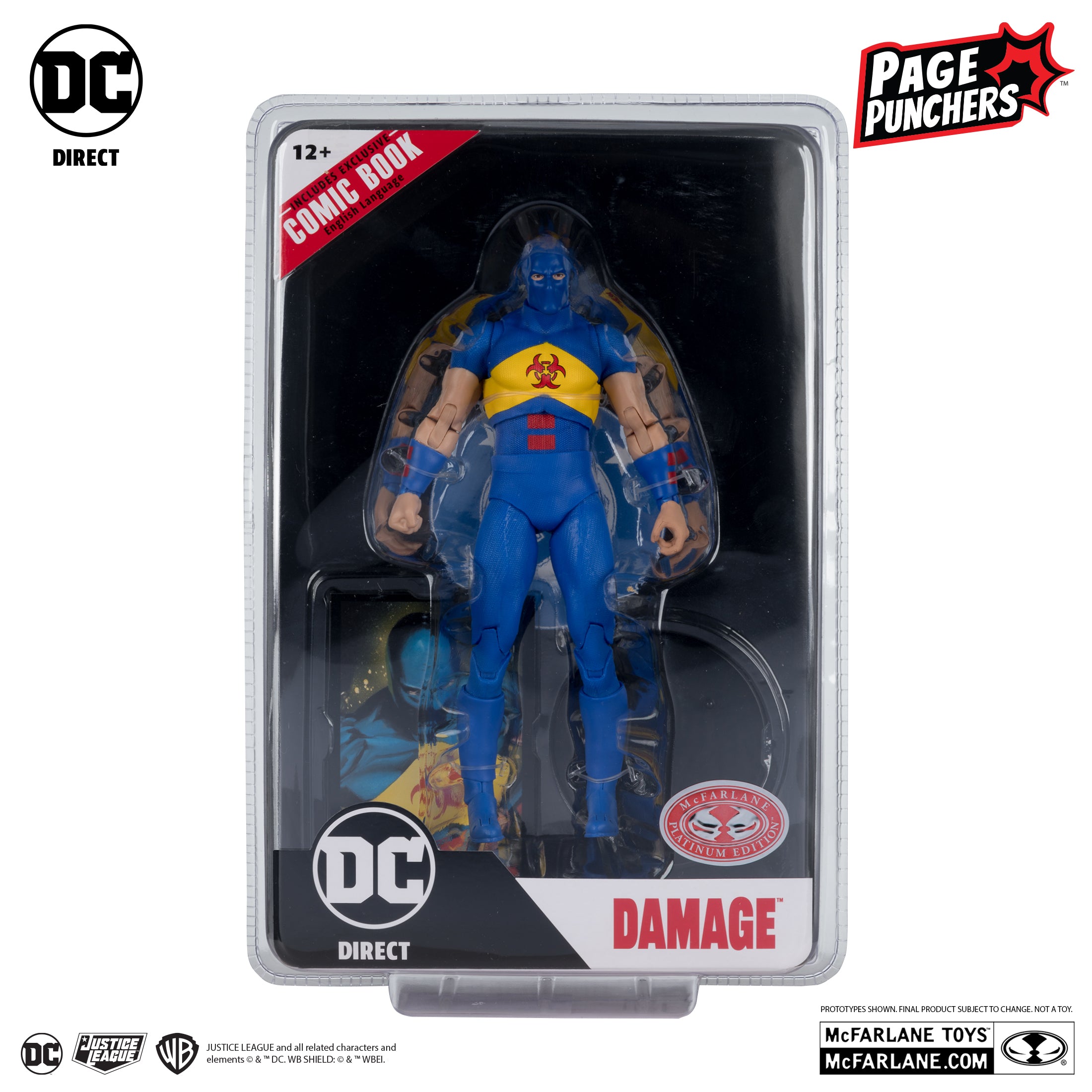 DC Page Punchers: Damage (Kingdom Come) Actionfigur & Comic - 7 inch [Chase]-Actionfiguren-McFarlane Toys-Mighty Underground