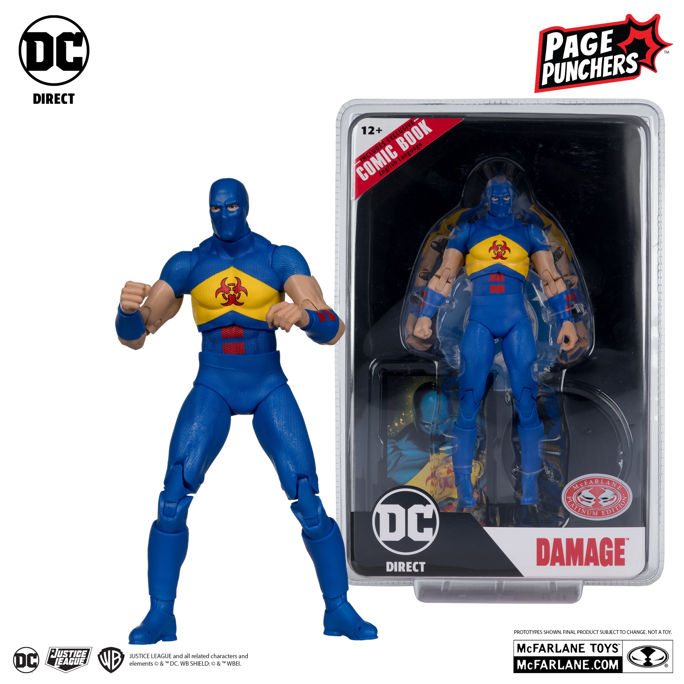 DC Page Punchers: Damage (Kingdom Come) Actionfigur & Comic - 7 inch [Chase]-Actionfiguren-McFarlane Toys-Mighty Underground