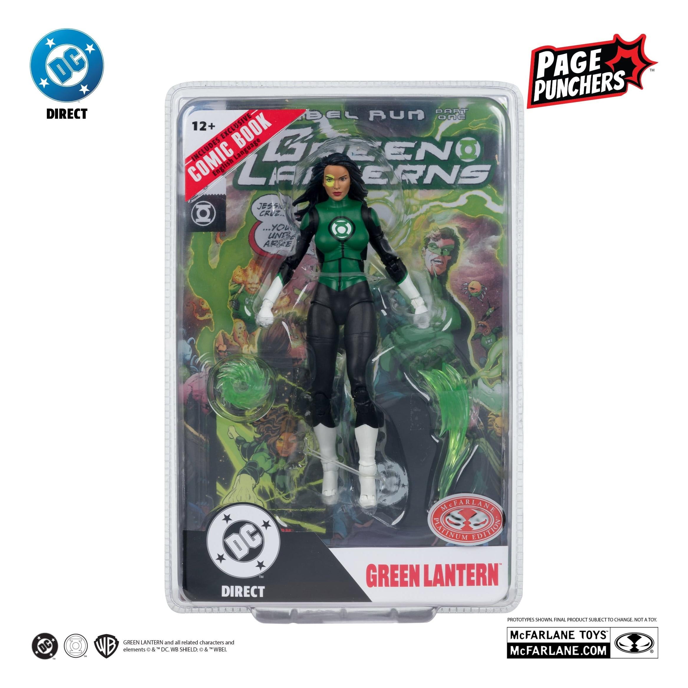 DC Page Punchers: Jessica Cruz (Green Lanterns # 48) (Red Platinum Edition) Actionfigur & Comic - 7 inch-Actionfiguren-McFarlane Toys-Mighty Underground