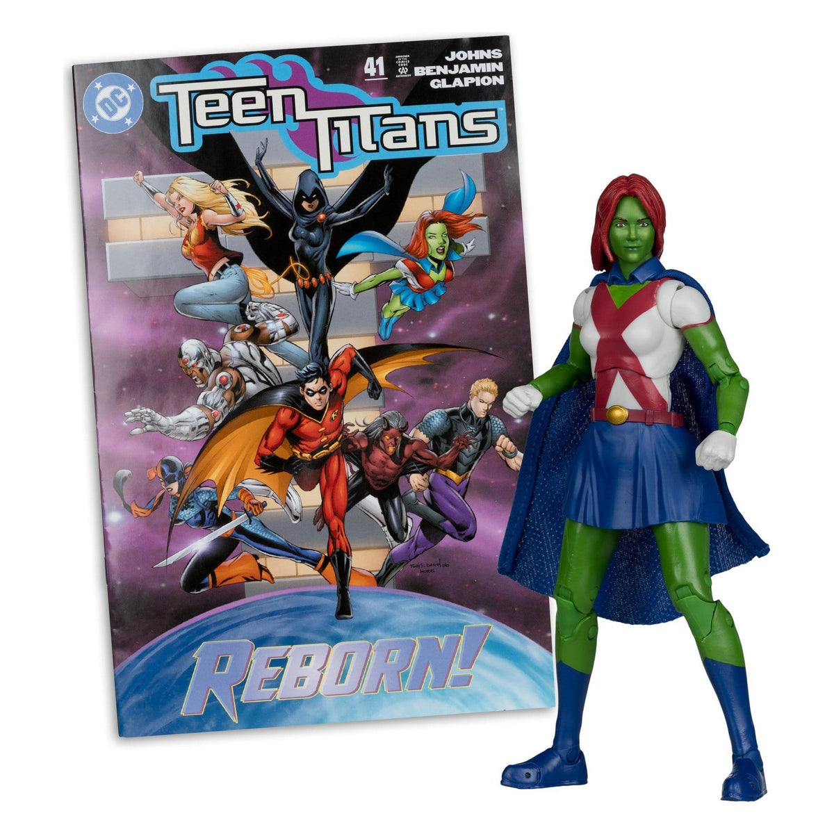 DC Page Punchers: Miss Martian (Teen Titans #41) Actionfigur & Comic - 7 inch-Actionfiguren-McFarlane Toys-Mighty Underground