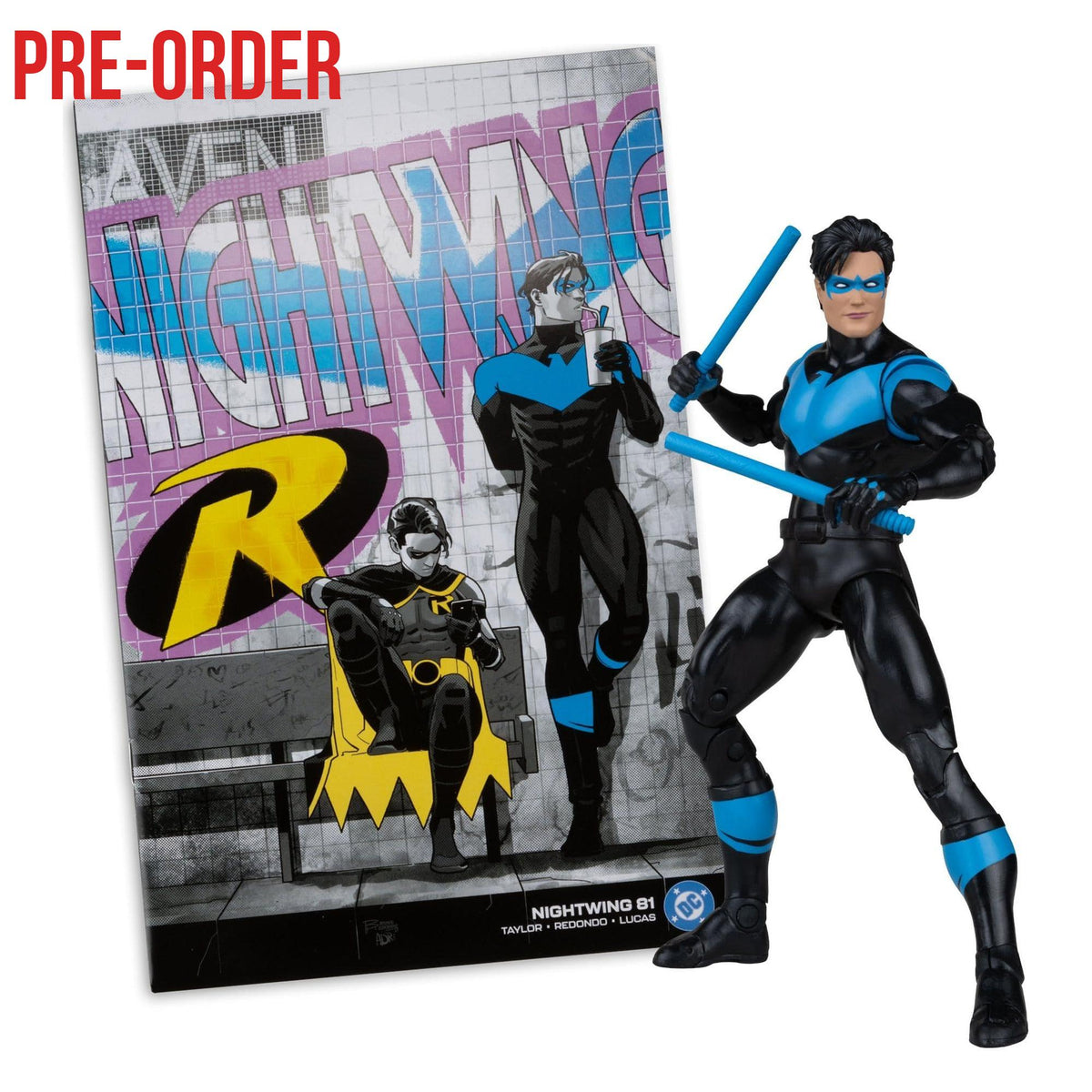 DC Page Punchers: Nightwing (Nightwing #81) Actionfigur & Comic - 7 inch-Actionfiguren-McFarlane Toys-Mighty Underground