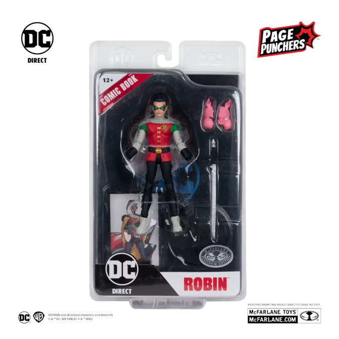 DC Page Punchers: Robin (Damian Wayne) (Batman: Reborn) - Actionfigur & Comic - 7 inch [Chase]-Actionfiguren-McFarlane Toys-Mighty Underground