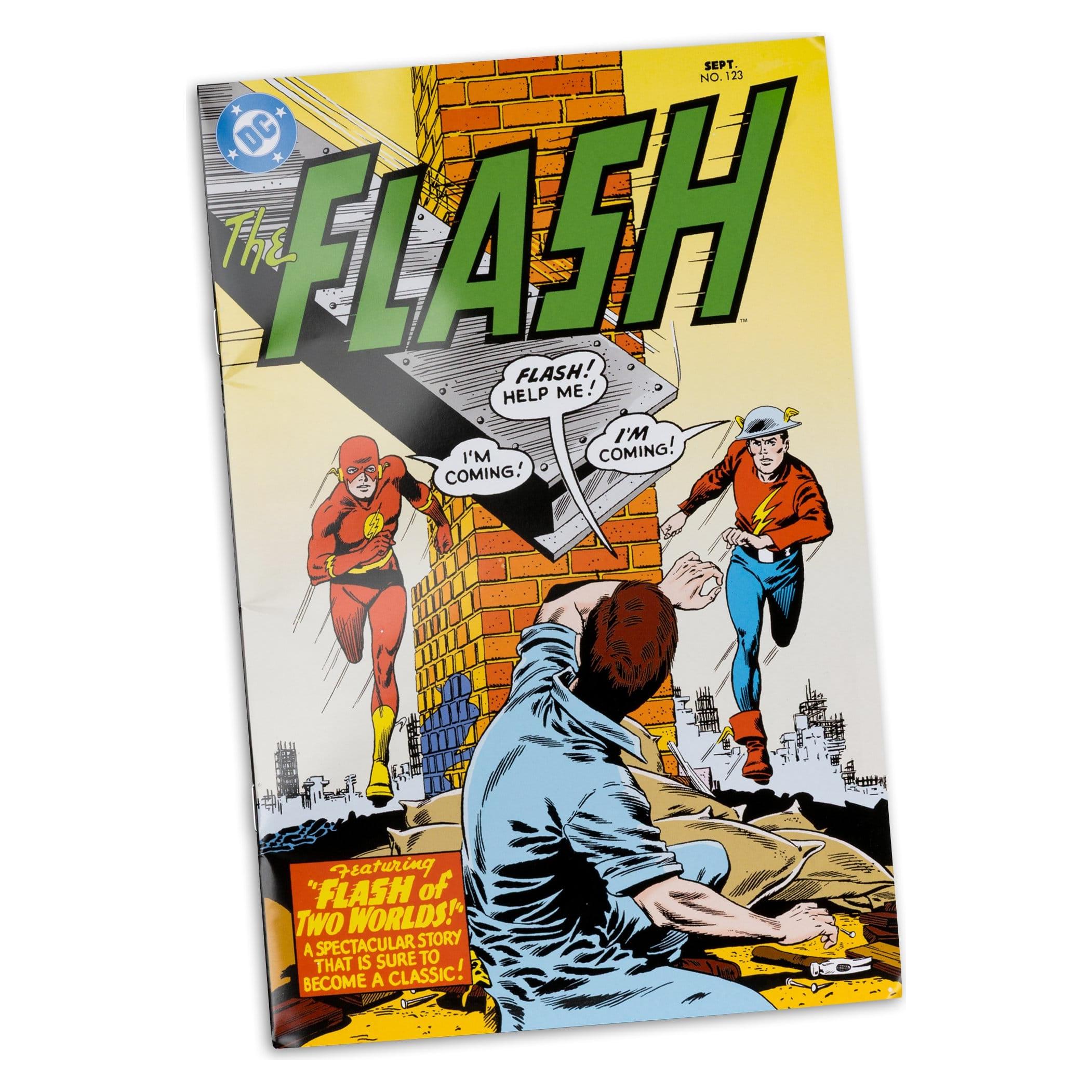 DC Page Punchers: The Flash Barry Allen (The Flash #123) Actionfigur & Comic - 7 inch-Actionfiguren-McFarlane Toys-Mighty Underground