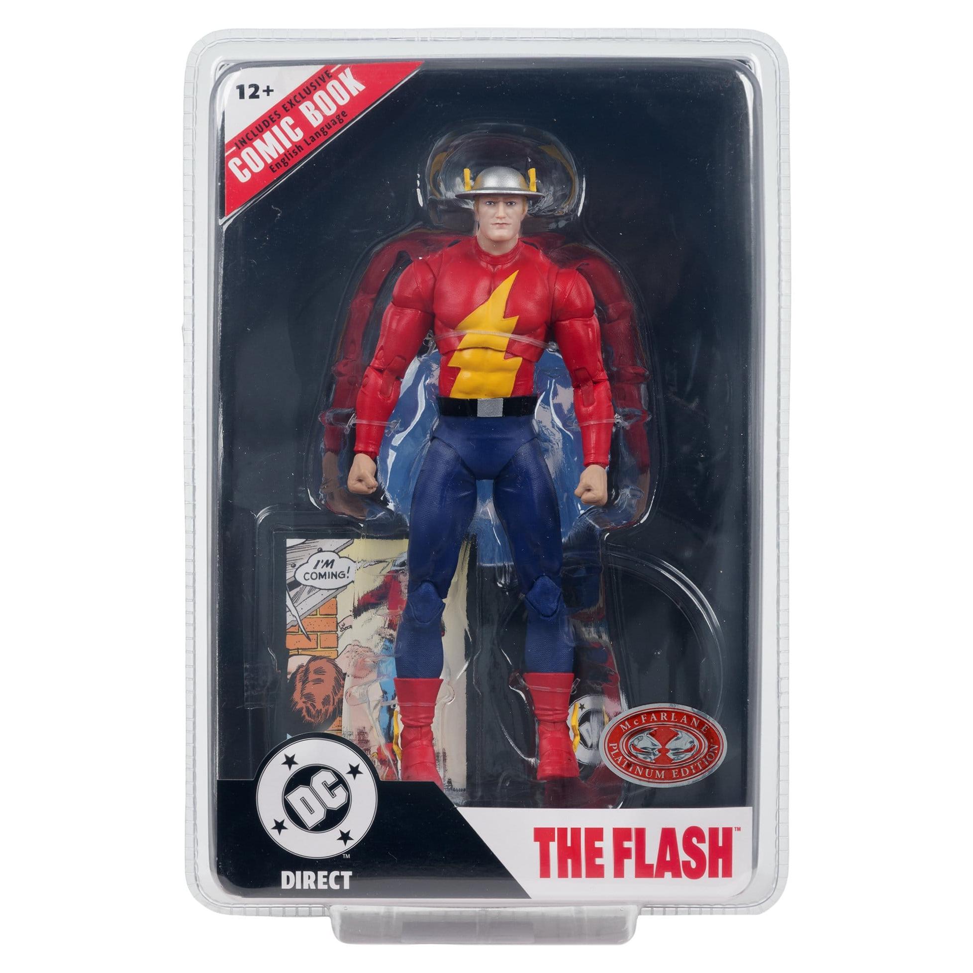 DC Page Punchers: The Flash Jay Garrick (The Flash #123) (Red Platinum Edition) Actionfigur & Comic - 7 inch-Actionfiguren-McFarlane Toys-Mighty Underground