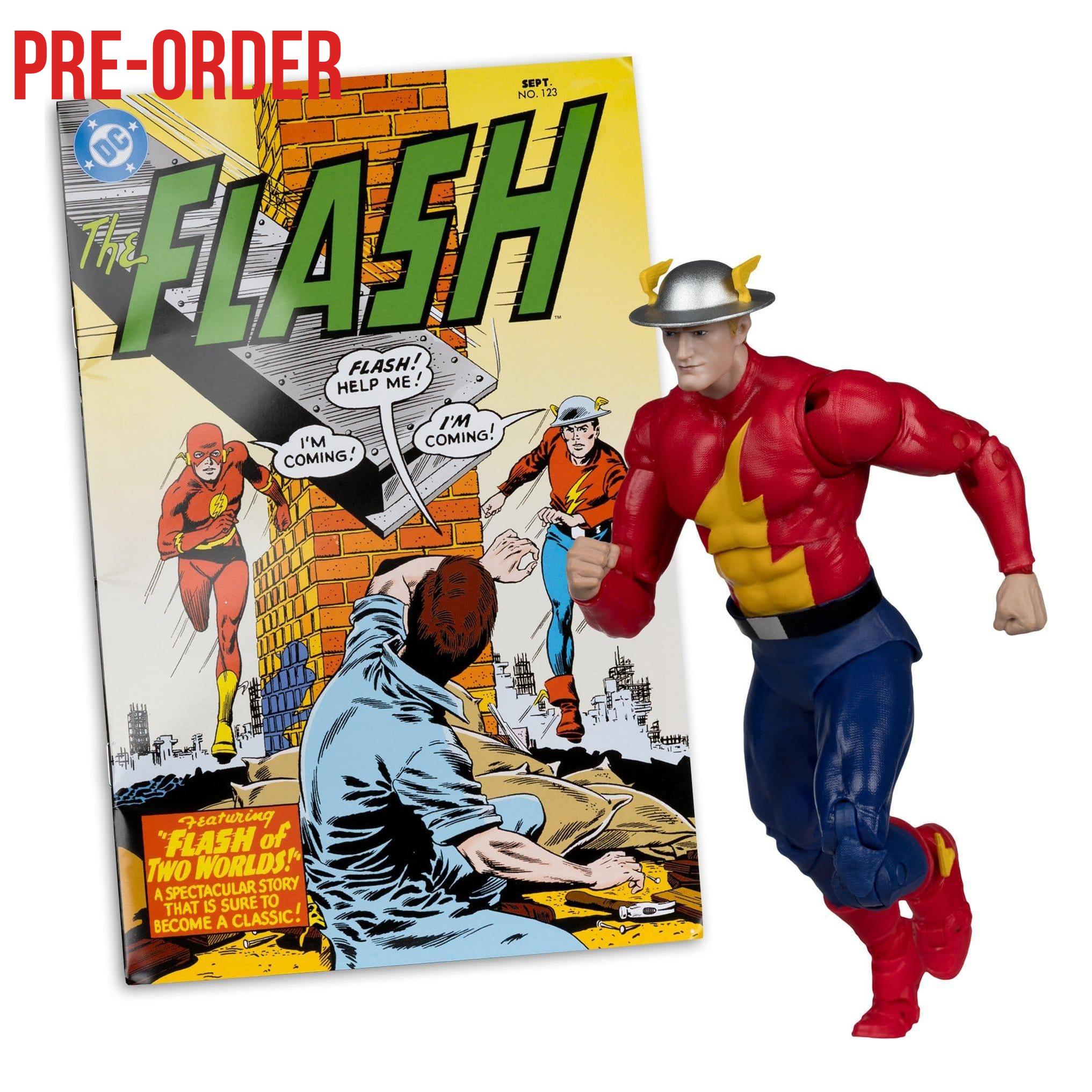 DC Page Punchers: The Flash Jay Garrick (The Flash #123) (Red Platinum Edition) Actionfigur & Comic - 7 inch-Actionfiguren-McFarlane Toys-Mighty Underground