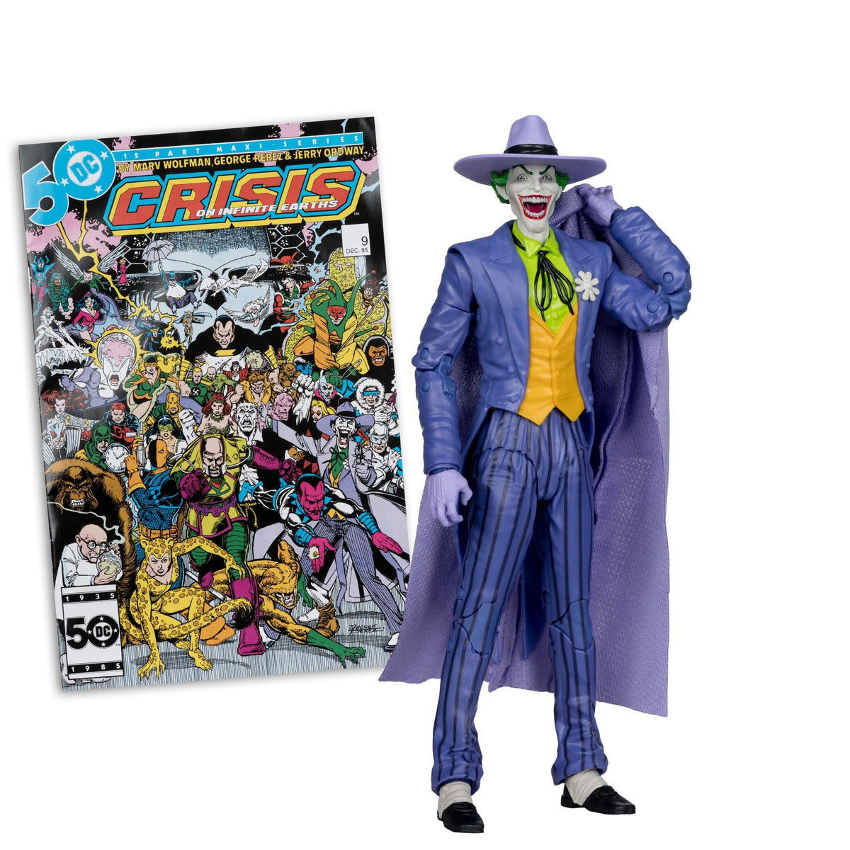 DC Page Punchers: The Joker (Crisis on Infinite Earths) Actionfigur & Comic - 7 inch (Kopie)-Actionfiguren-McFarlane Toys-Mighty Underground