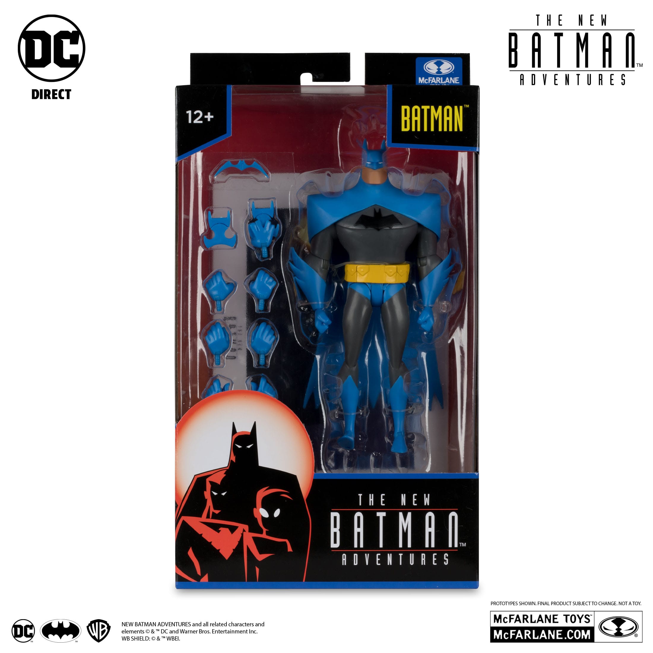 DC The New Batman Adventures: Batman (Blue/Grey), Scarecrow, The Riddler - Wave 4-Set-Actionfiguren-McFarlane Toys-Mighty Underground