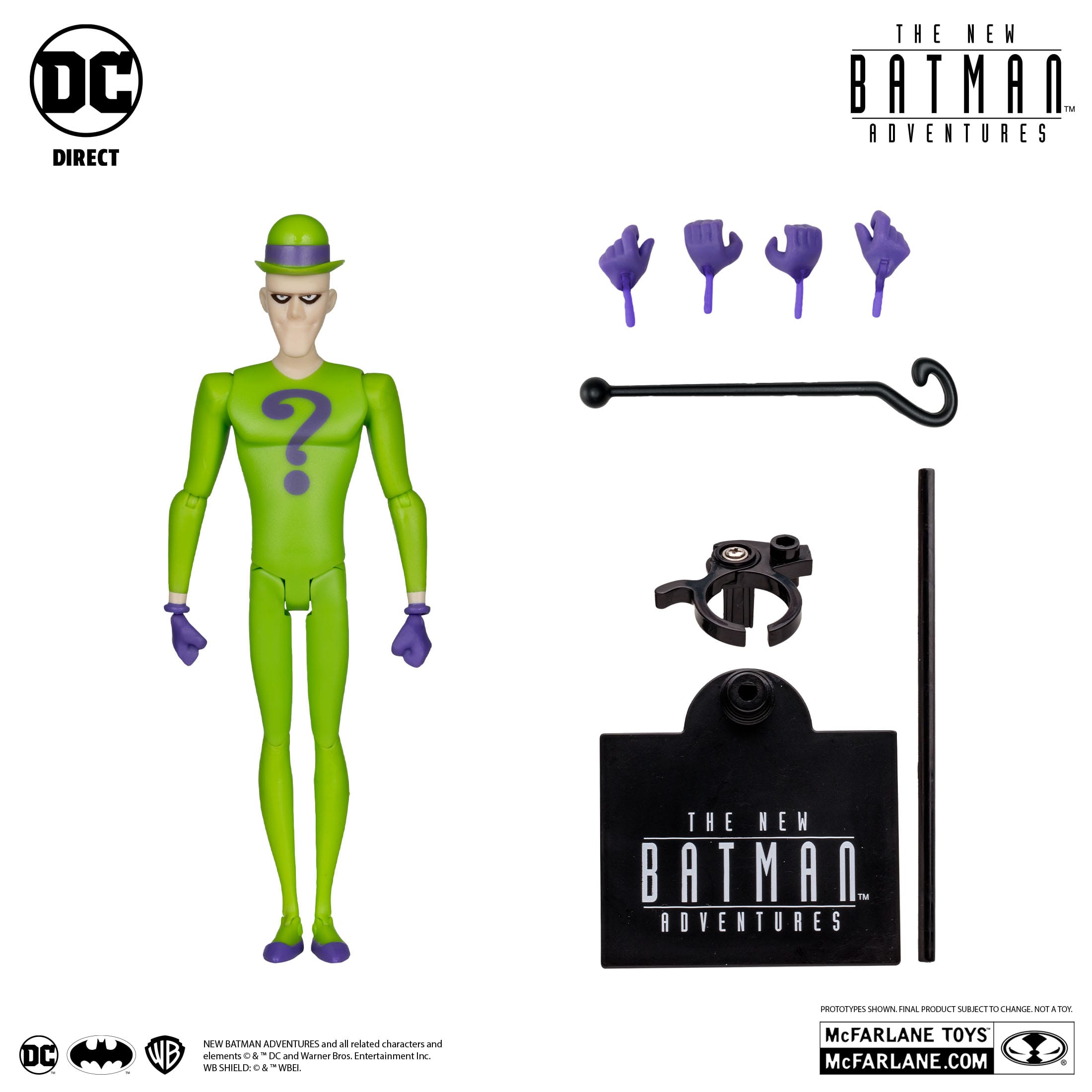 DC The New Batman Adventures: Batman (Blue/Grey), Scarecrow, The Riddler - Wave 4-Set-Actionfiguren-McFarlane Toys-Mighty Underground