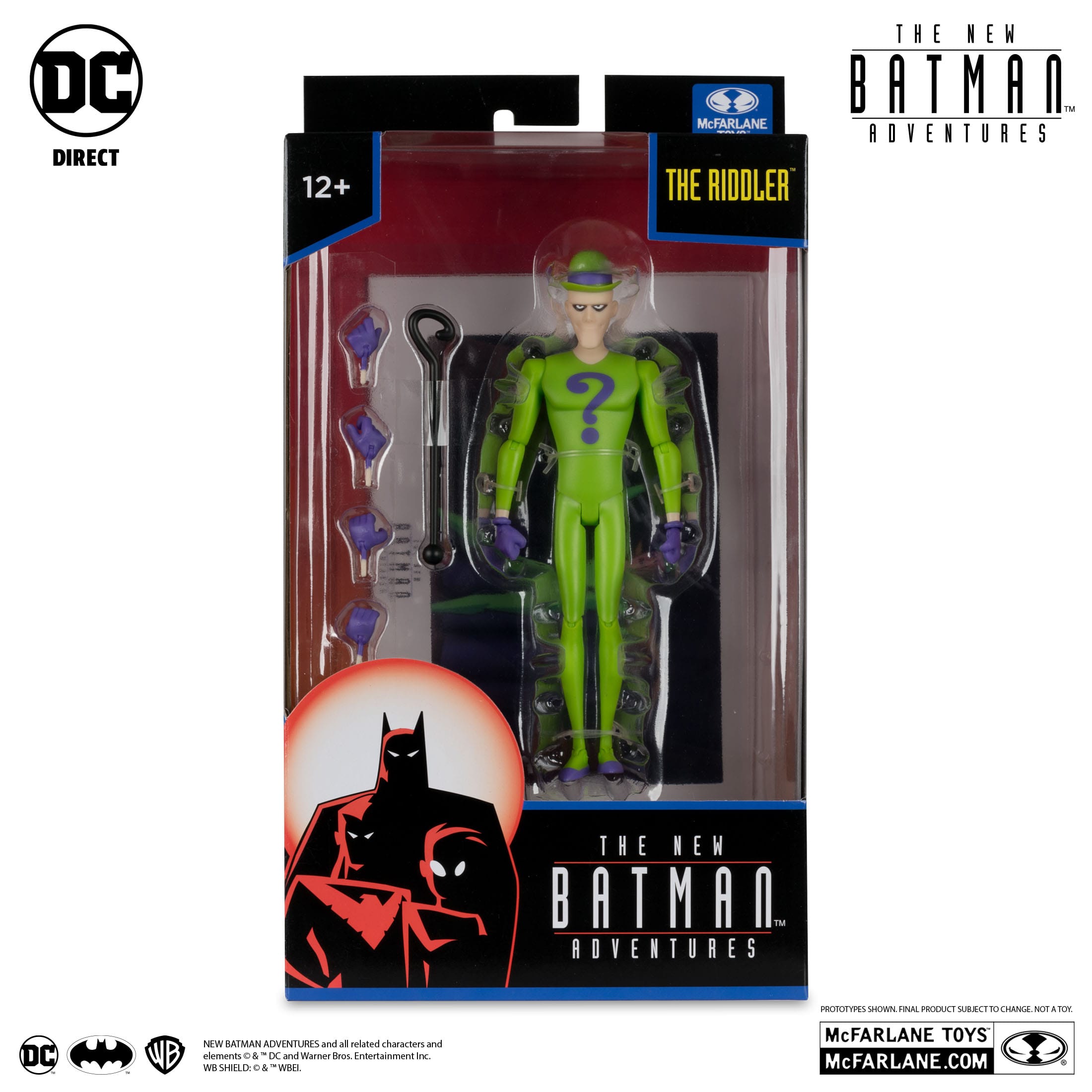 DC The New Batman Adventures: Batman (Blue/Grey), Scarecrow, The Riddler - Wave 4-Set-Actionfiguren-McFarlane Toys-Mighty Underground