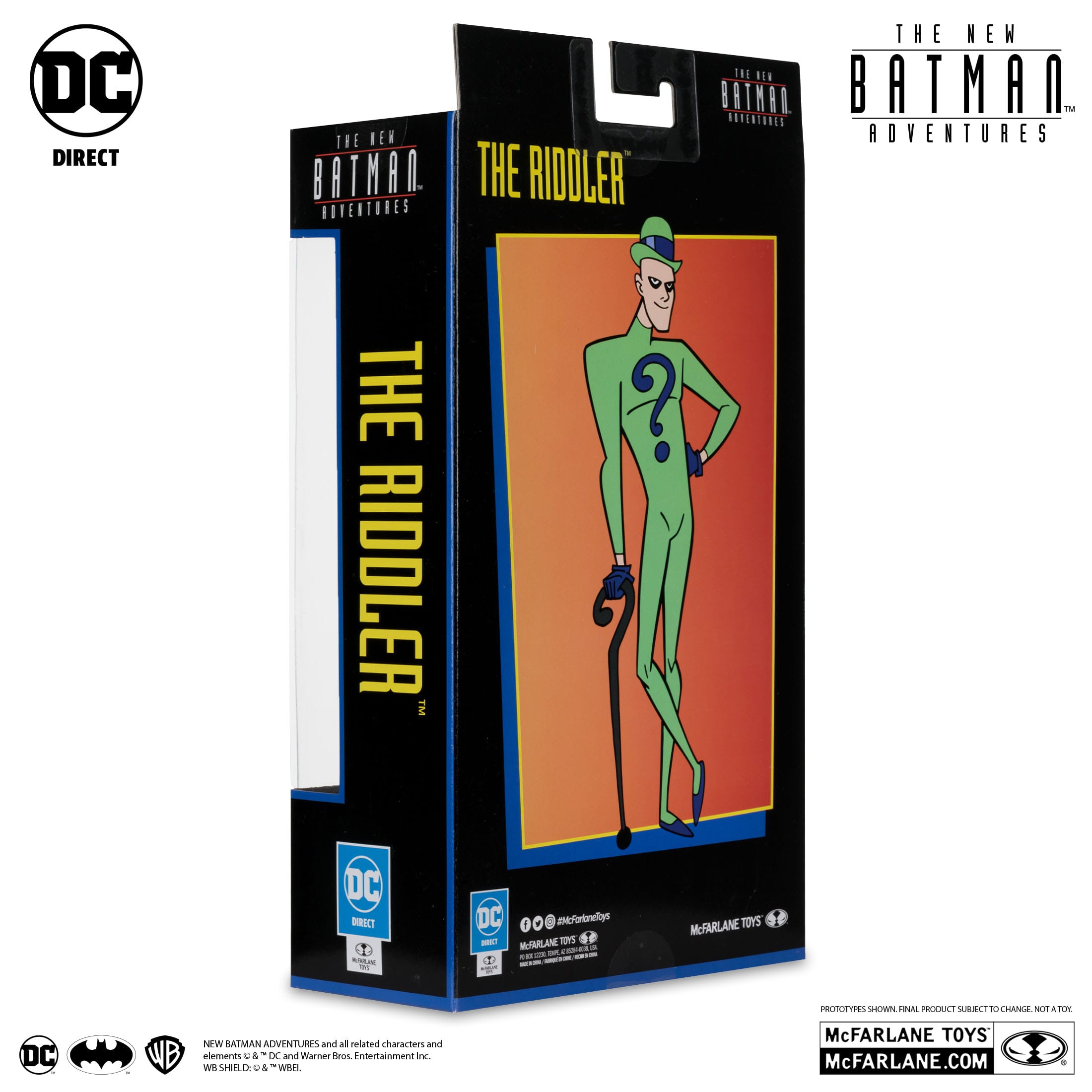 DC The New Batman Adventures: Batman (Blue/Grey), Scarecrow, The Riddler - Wave 4-Set-Actionfiguren-McFarlane Toys-Mighty Underground