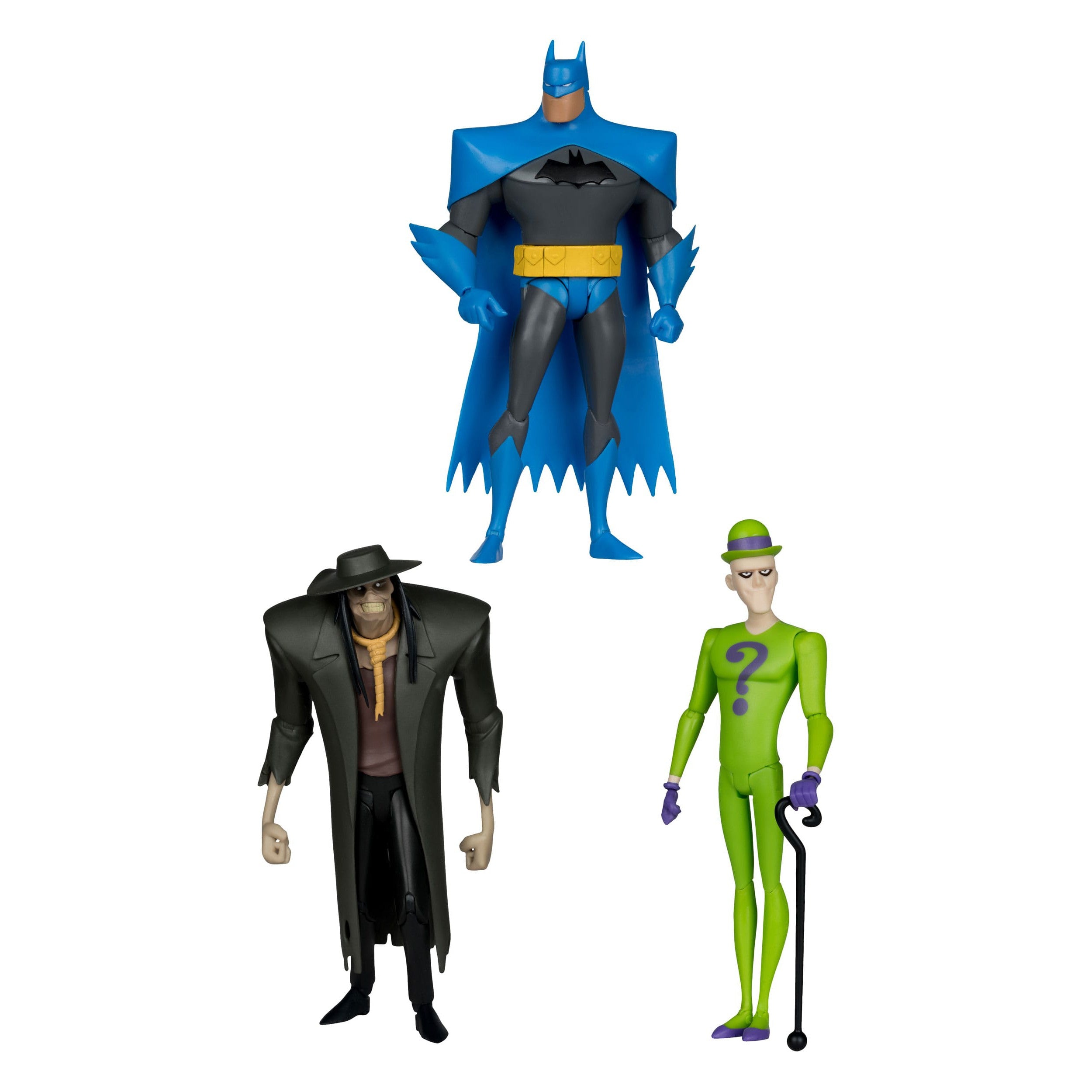 DC The New Batman Adventures: Batman (Blue/Grey), Scarecrow, The Riddler - Wave 4-Set-Actionfiguren-McFarlane Toys-Mighty Underground