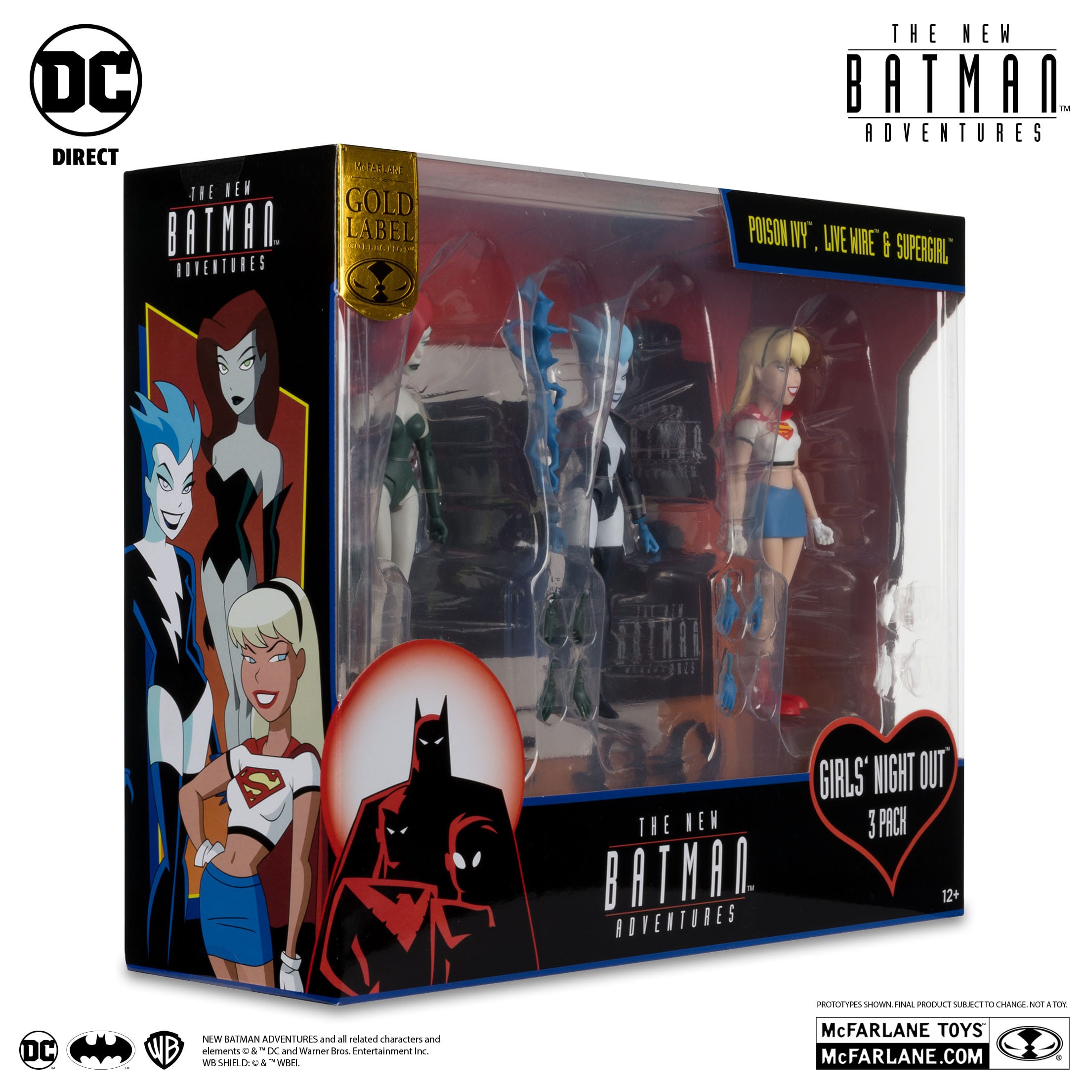 DC The New Batman Adventures: Girls´ Night Out (Poison Ivy, Live Wire, Supergirl) - 3-Set (Kopie)-Actionfiguren-McFarlane Toys-Mighty Underground