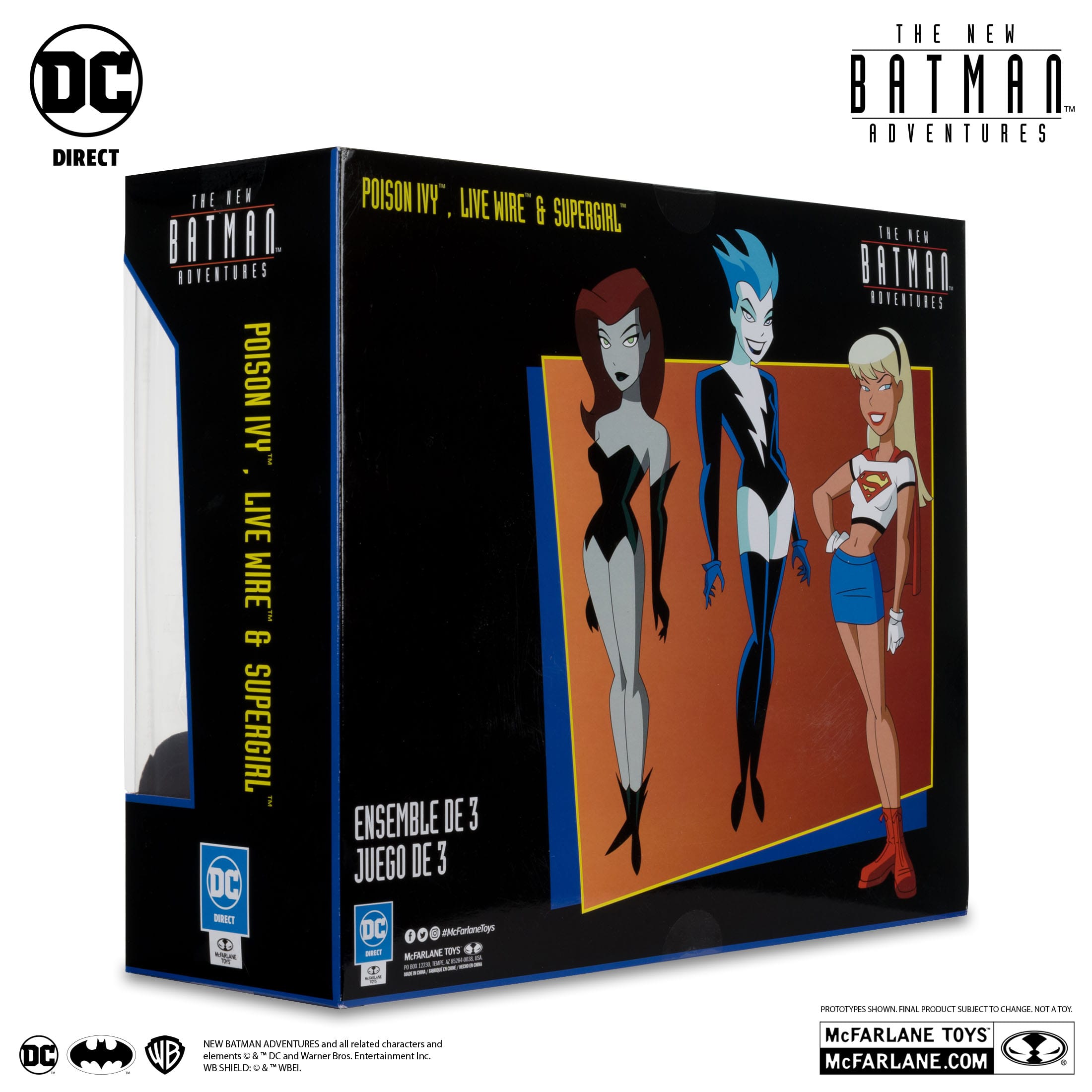 DC The New Batman Adventures: Girls´ Night Out (Poison Ivy, Live Wire, Supergirl) - 3-Set (Kopie)-Actionfiguren-McFarlane Toys-Mighty Underground