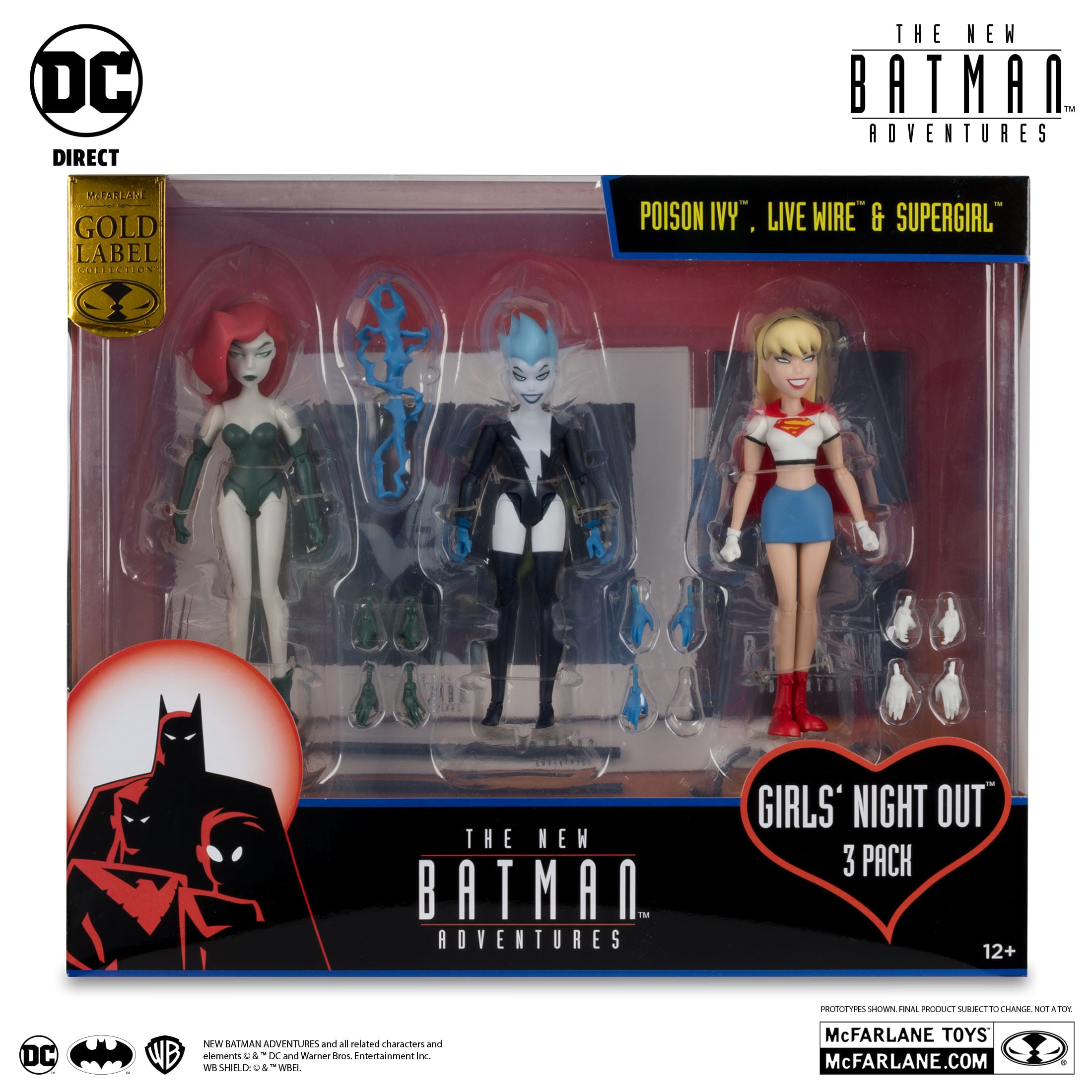 DC The New Batman Adventures: Girls´ Night Out (Poison Ivy, Live Wire, Supergirl) - 3-Set (Kopie)-Actionfiguren-McFarlane Toys-Mighty Underground