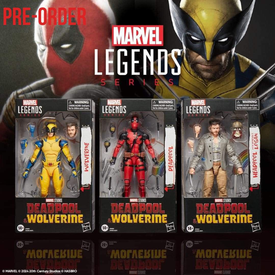 Deadpool & Wolverine: Deadpool + Wolverine + Headpool with Logan - Hasbro 3er Bundle-Mighty Underground-Mighty Underground