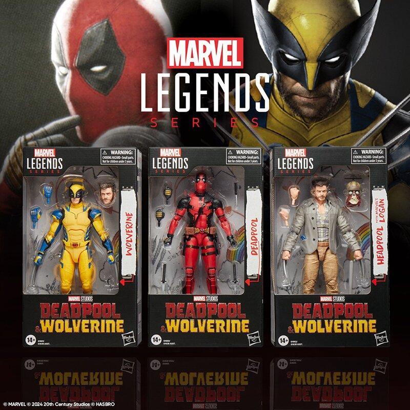 Deadpool & Wolverine: Deadpool + Wolverine + Headpool with Logan - Hasbro 3er Bundle-Mighty Underground-Mighty Underground