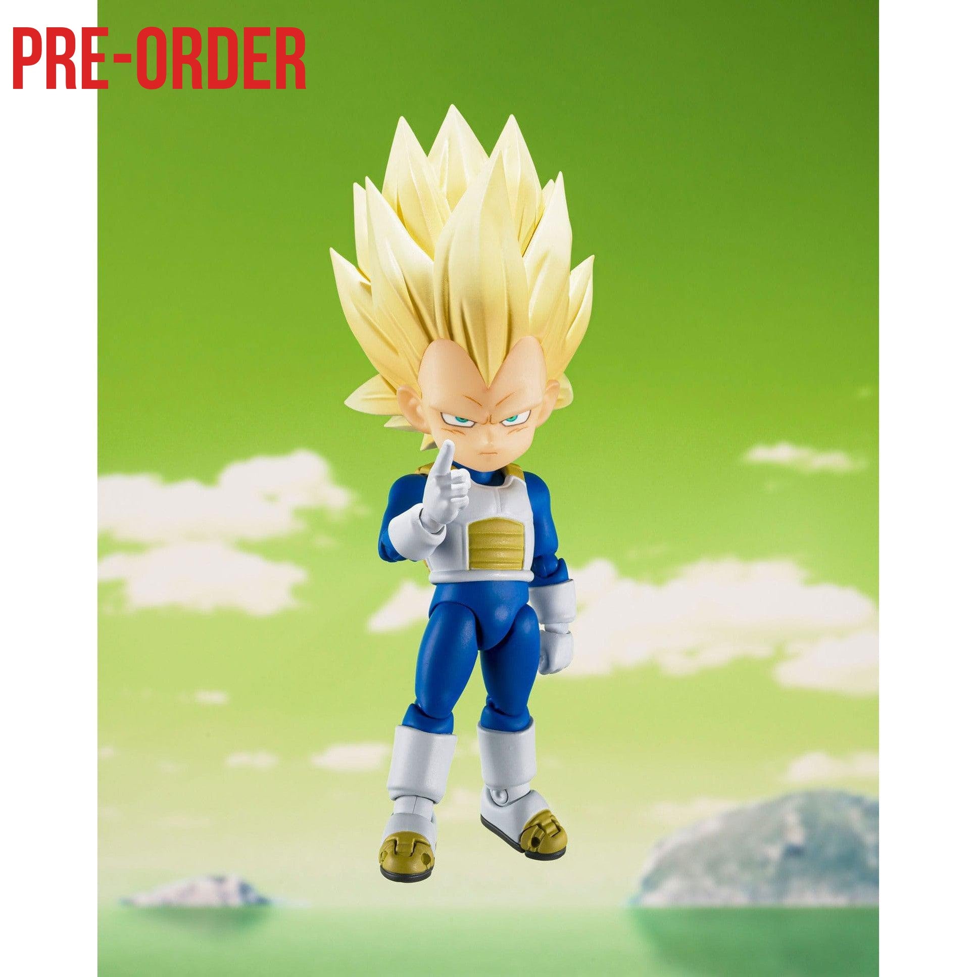 Dragon Ball Daima: Super Saiyan 3 Vegeta (Mini)-Actionfiguren-Bandai Tamashii Nations-Mighty Underground