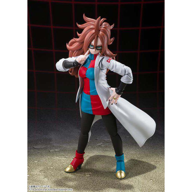 Dragon Ball FighterZ: Android 21 (Lab Coat)-Actionfiguren-Bandai Tamashii Nations-Mighty Underground