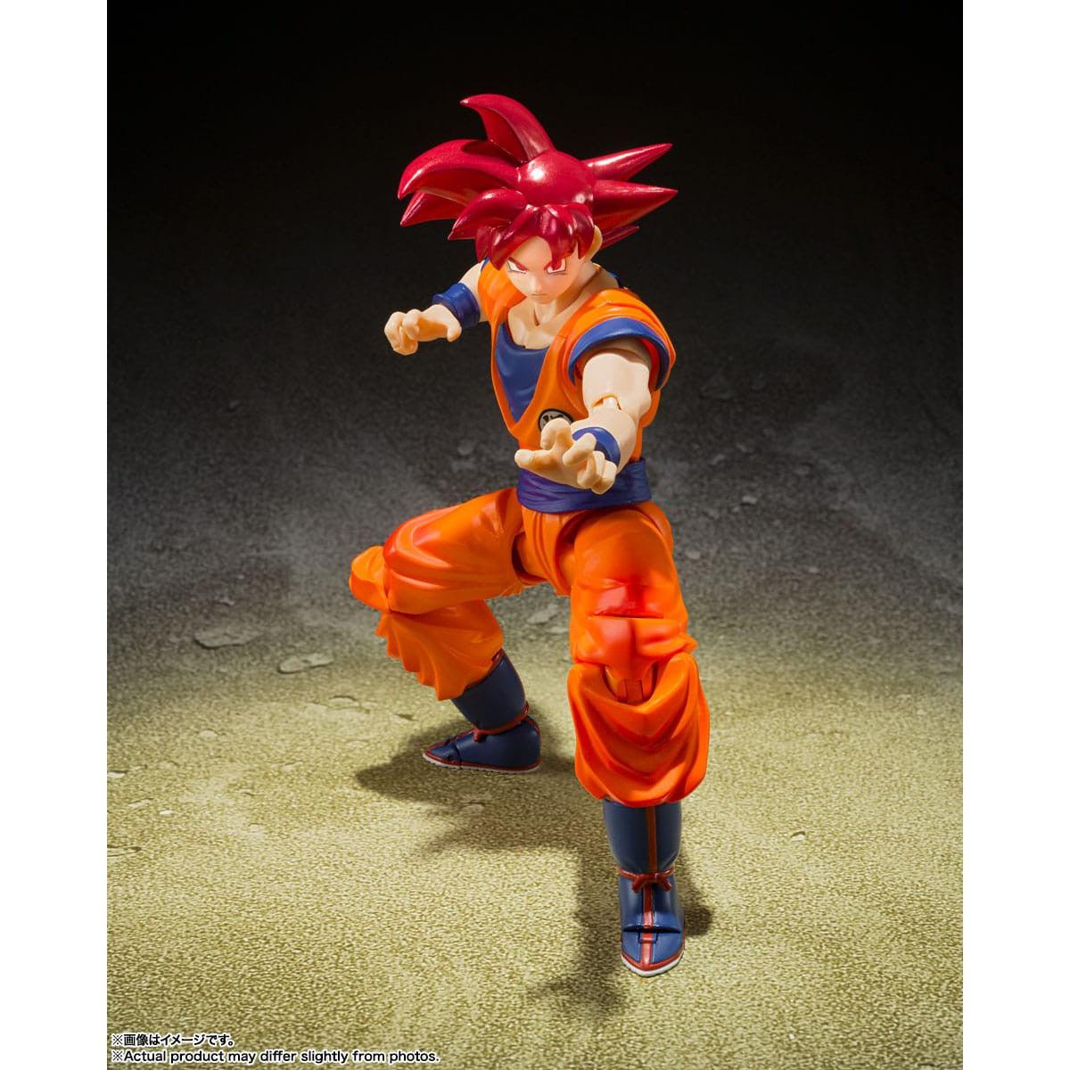 Dragon Ball Super: SS God Son Goku Saiyan God Instilled with the light of Reighteous Hearts-Actionfiguren-Bandai Tamashii Nations-Mighty Underground