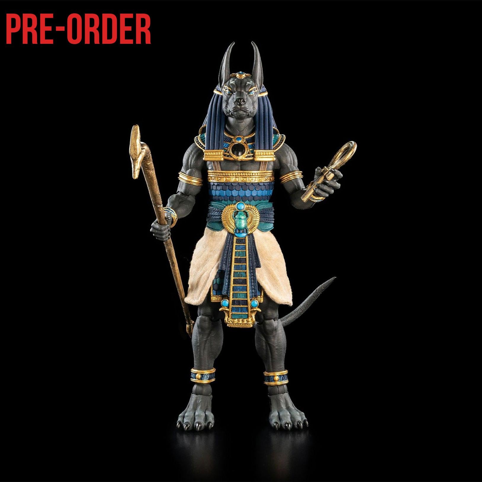 Figura Obscura: Anubis (Black and Blue, Exclusive)-Actionfiguren-Four Horsemen Toy Design-Mighty Underground