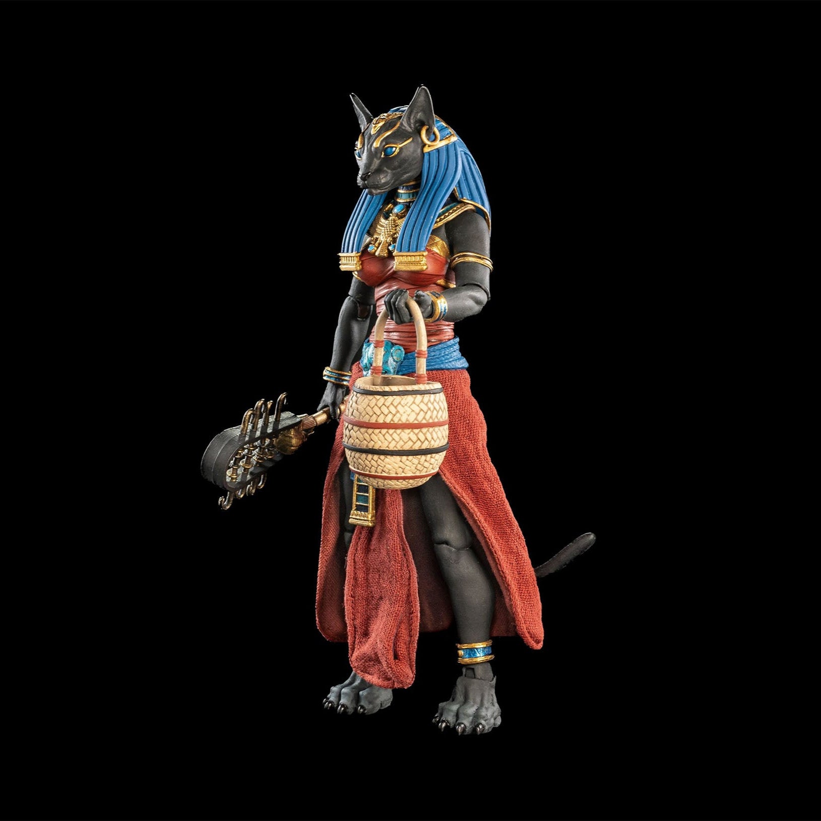 Figura Obscura: Bastet (Black and Red, Exclusive)-Actionfiguren-Four Horsemen Toy Design-Mighty Underground