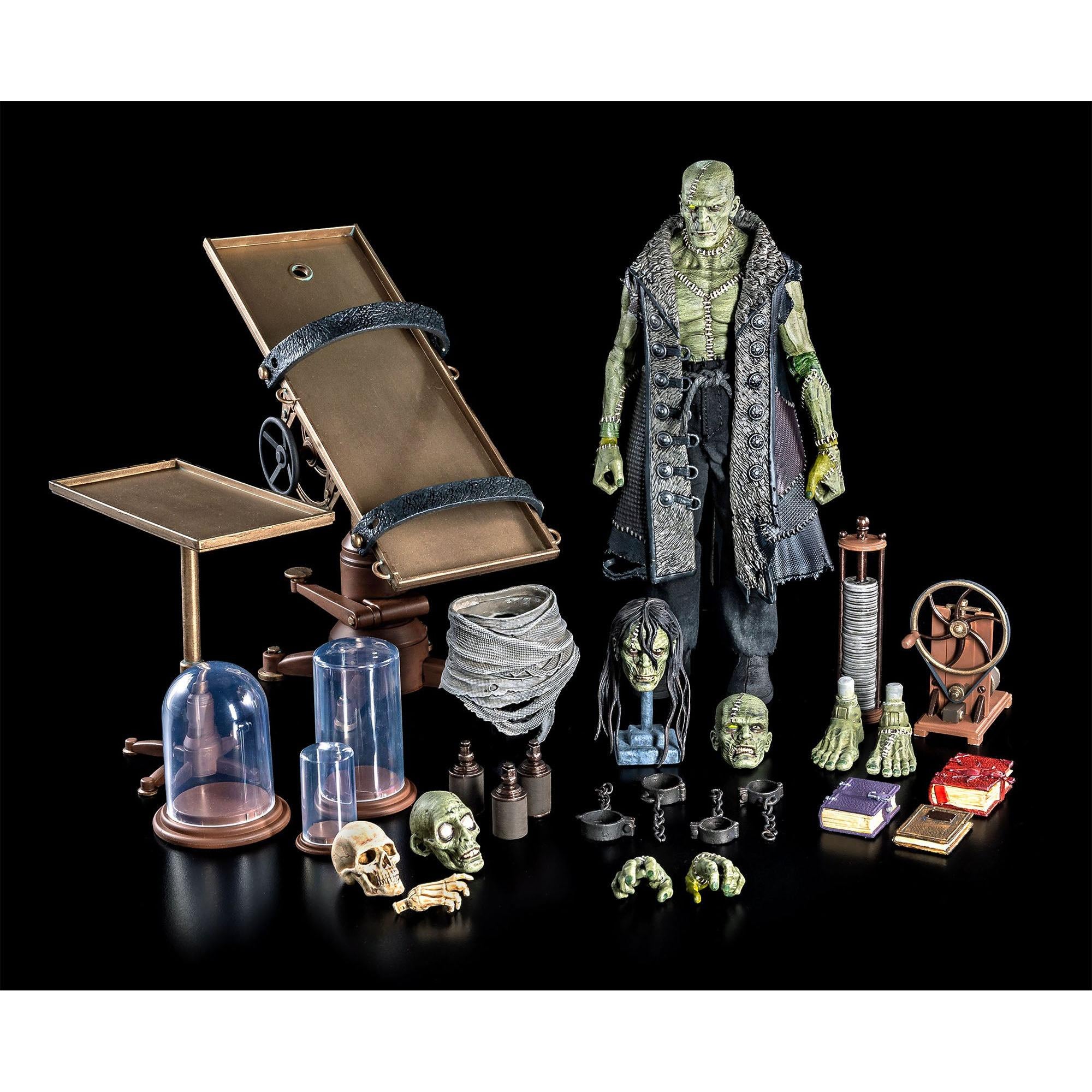 Figura Obscura: Frankenstein’s Monster (Green, Exclusive)-Actionfiguren-Four Horsemen Toy Design-Mighty Underground