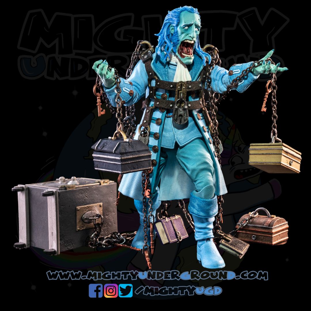 Figura Obscura: The Ghost of Jacob Marley (Haunted Blue, Exclusive)-Actionfiguren-Four Horsemen Toy Design-Mighty Underground