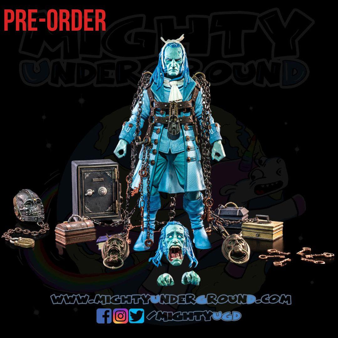 Figura Obscura: The Ghost of Jacob Marley (Haunted Blue, Exclusive)-Actionfiguren-Four Horsemen Toy Design-Mighty Underground