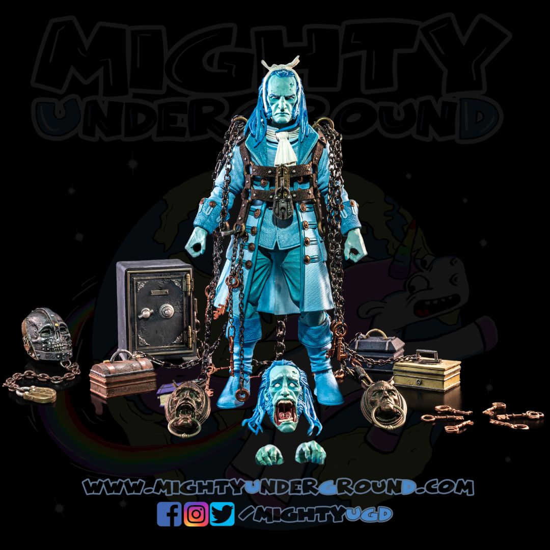 Figura Obscura: The Ghost of Jacob Marley (Haunted Blue, Exclusive)-Actionfiguren-Four Horsemen Toy Design-Mighty Underground