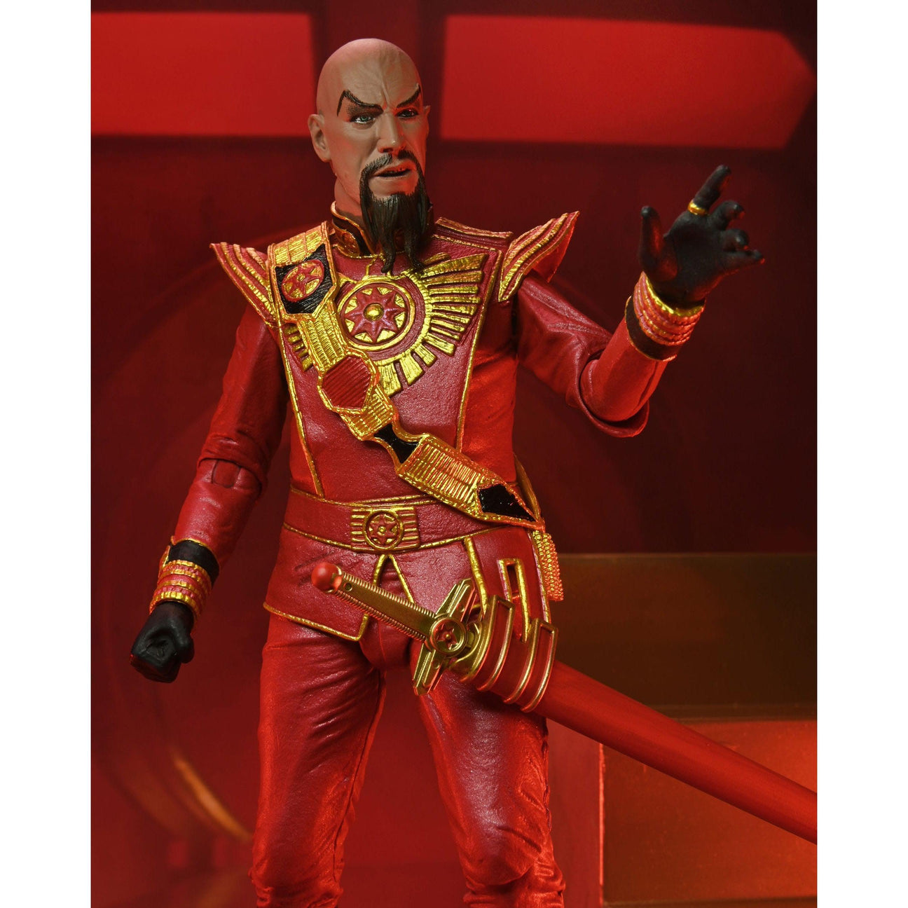 Flash Gordon (1980): Ultimate Ming (Red Military Outfit)-Actionfiguren-NECA-Mighty Underground