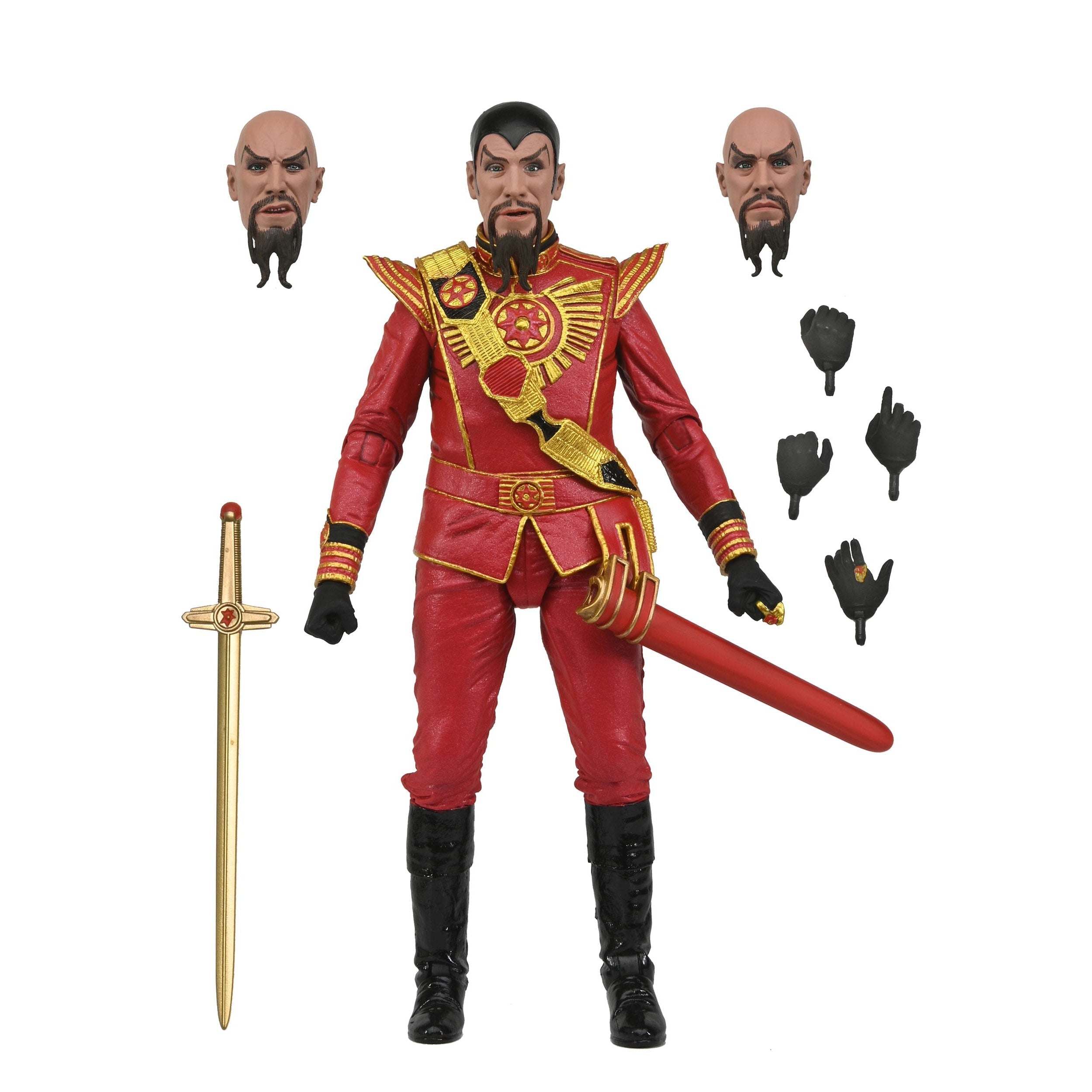 Flash Gordon (1980): Ultimate Ming (Red Military Outfit)-Actionfiguren-NECA-Mighty Underground